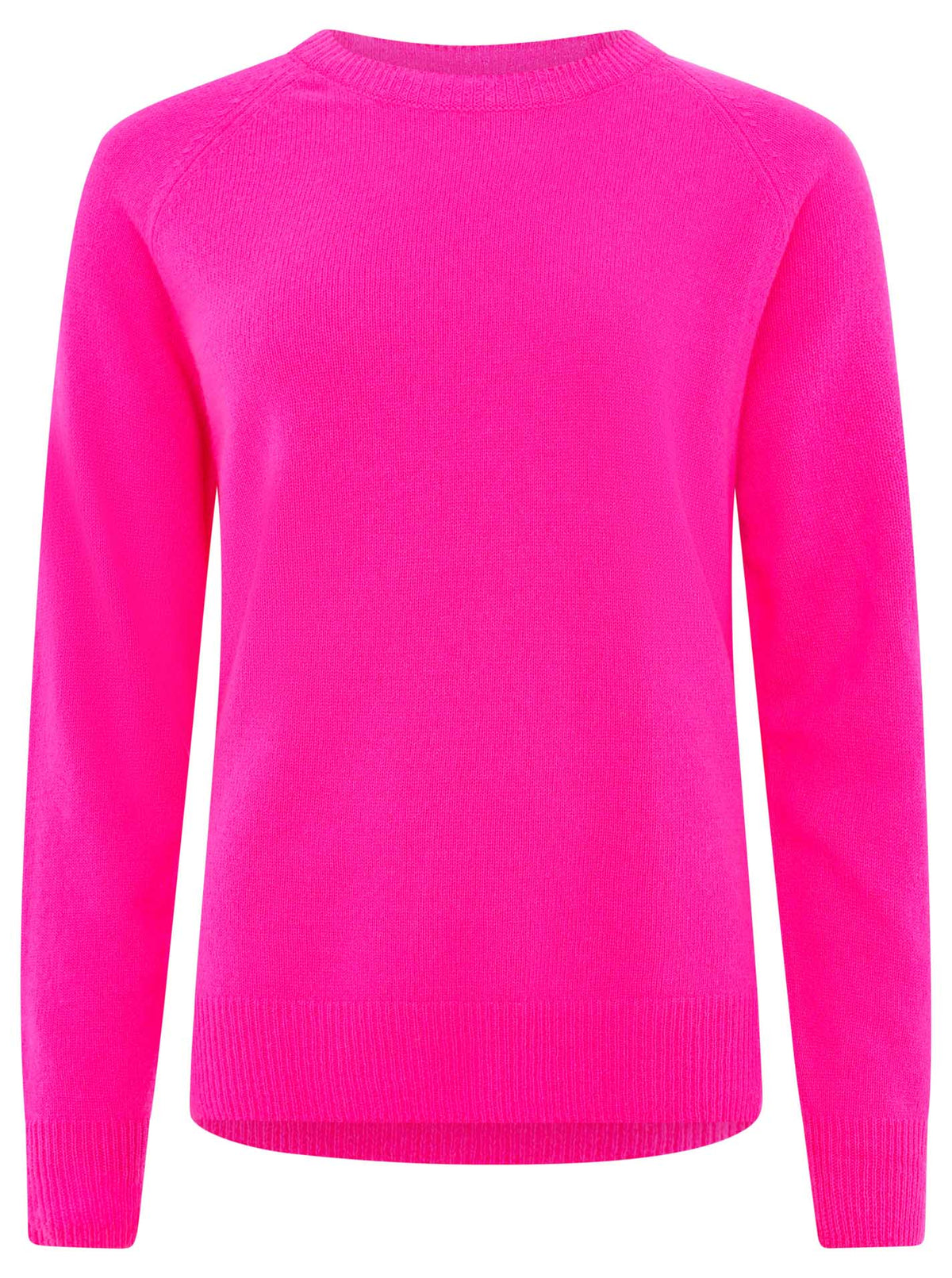 Zwillingsherz 100% Kaschmir / Cashmere Pullover - Neonpink