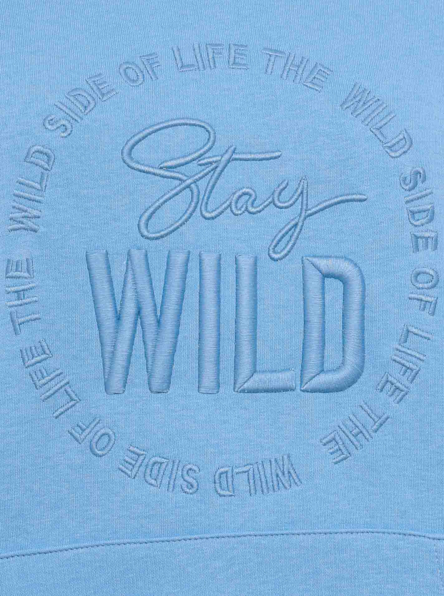 Zwillingsherz - Hoodie/Sweatshirt "Nelina Stay Wild Leo" - Hellblau