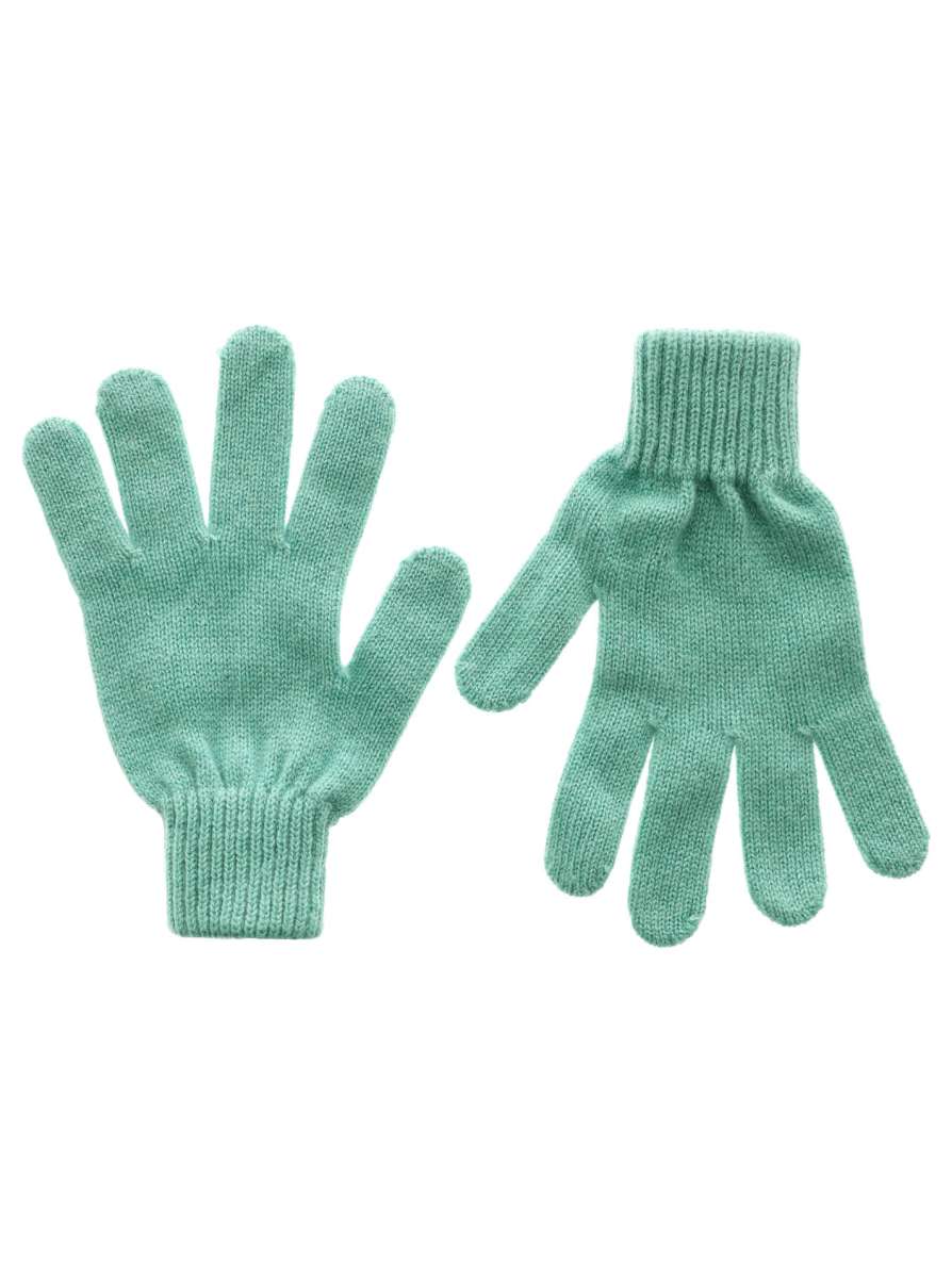 Zwillingsherz - 100% Cashmere Handschuhe - Salbei