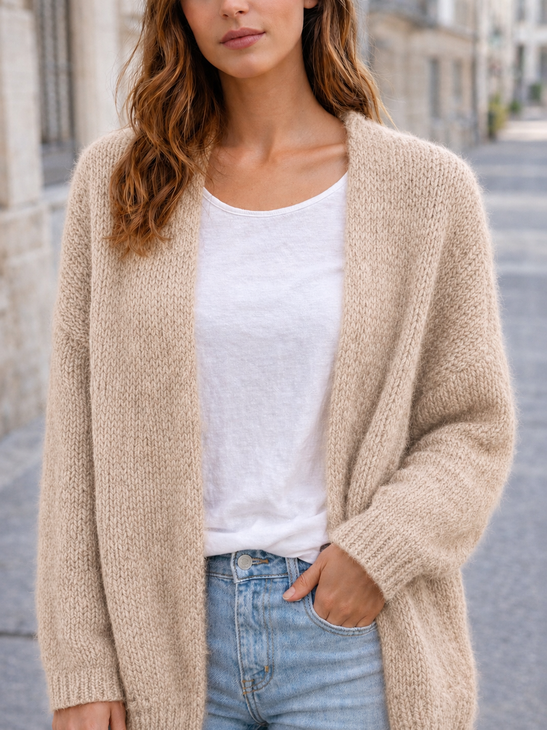 Flair - Cardigan in trendigem Beige