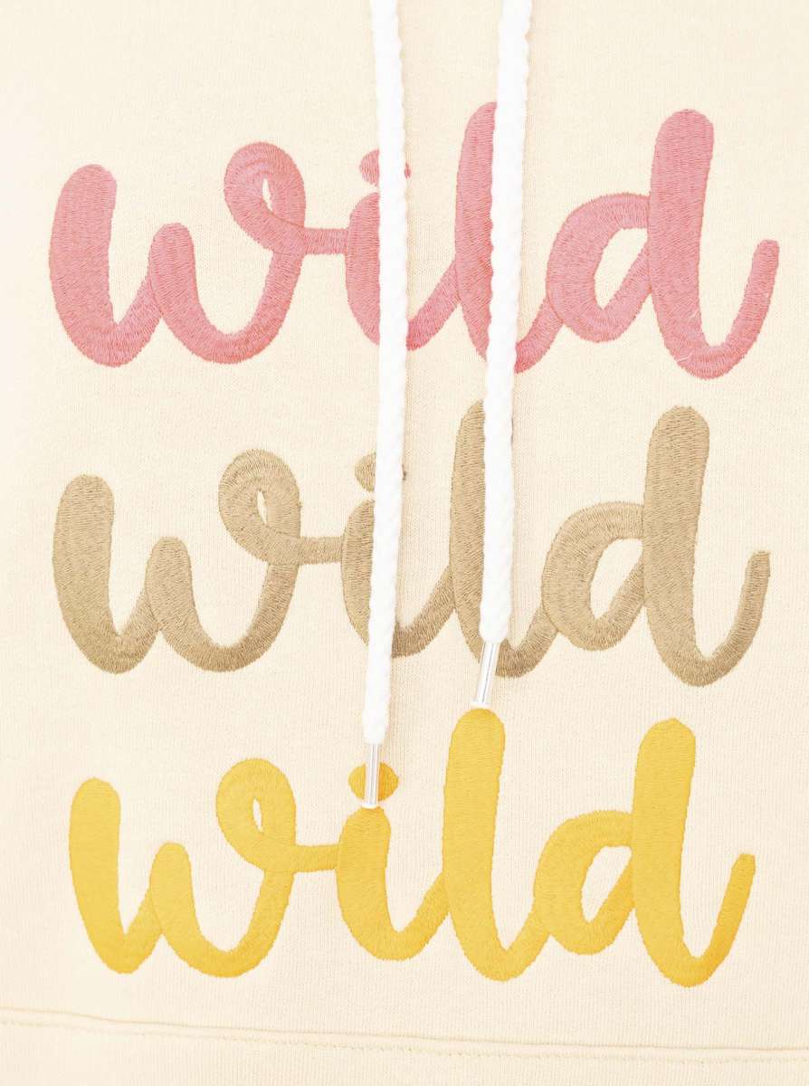 Zwillingsherz - Hoodie/Sweatshirt "Wild Wild Wild" - Beige