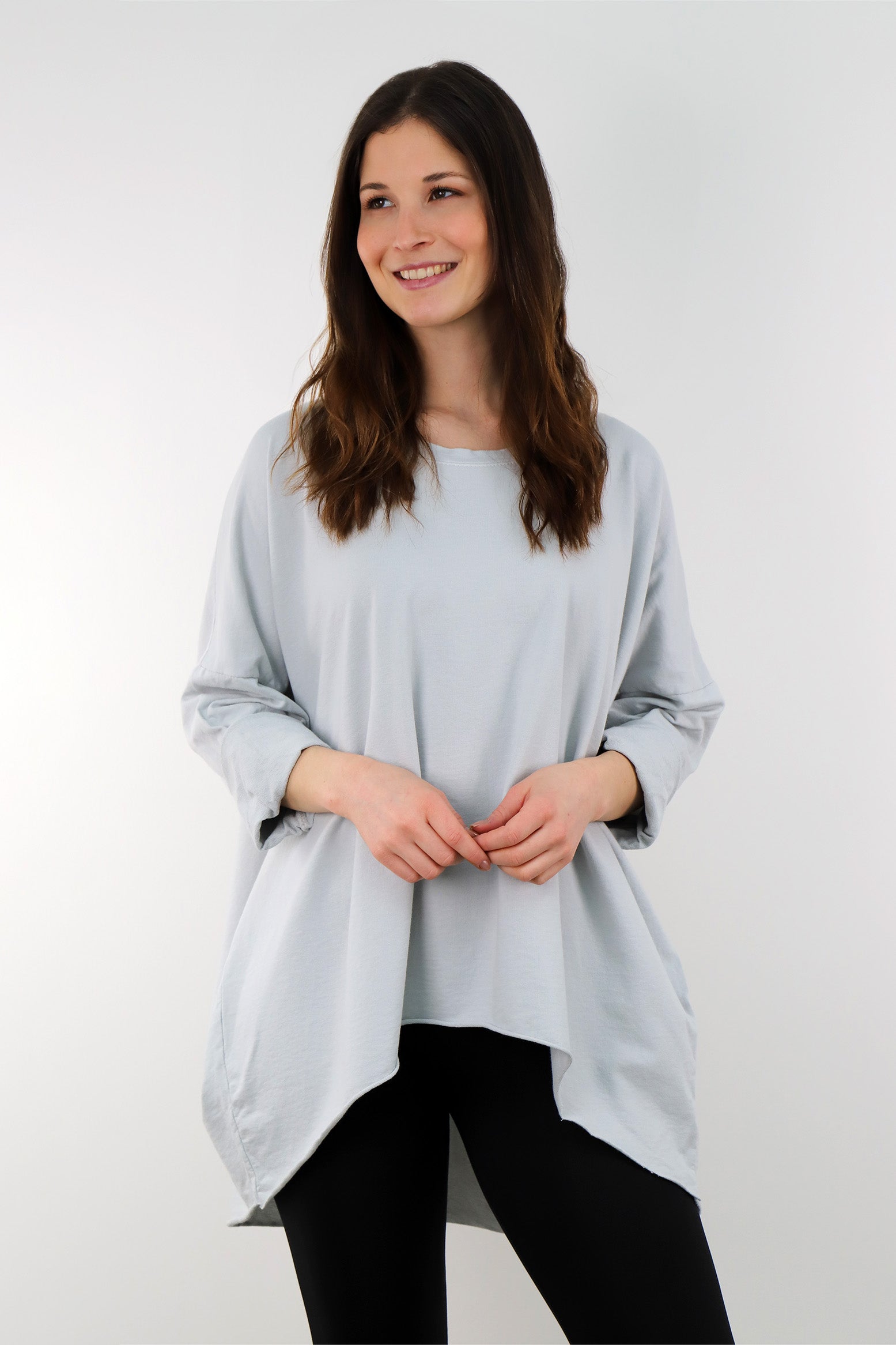 Sweatshirt "Oversize" - Hellgrau