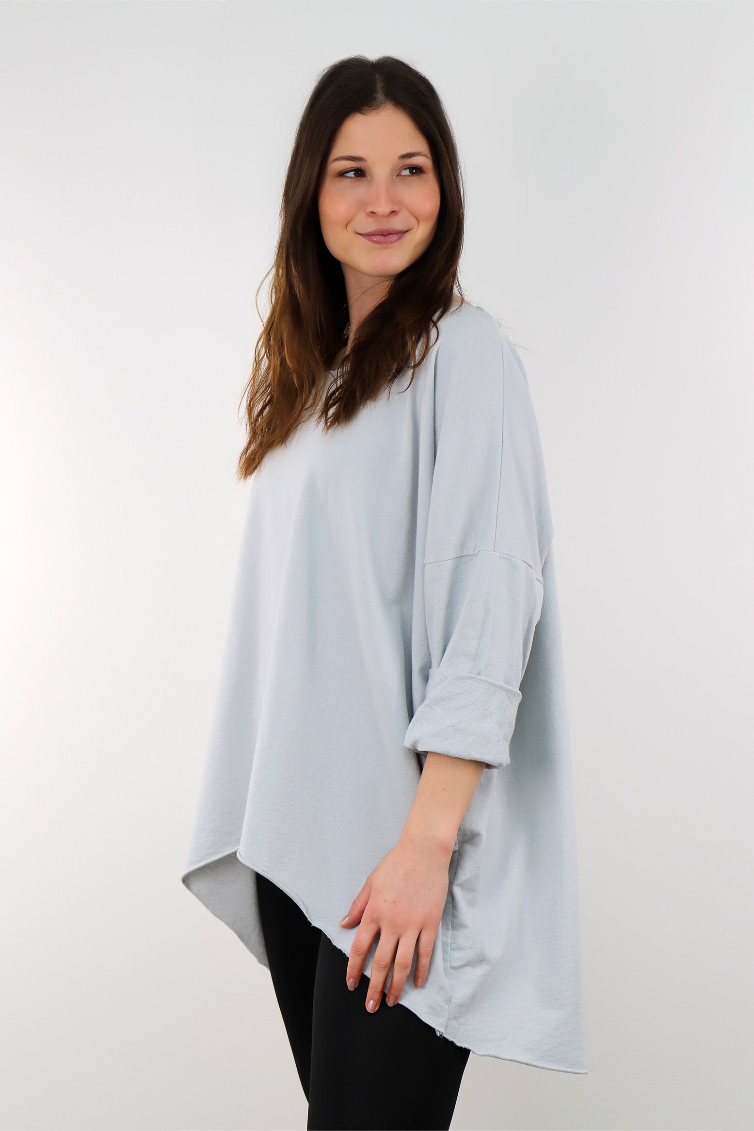 Sweatshirt "Oversize" - Hellgrau