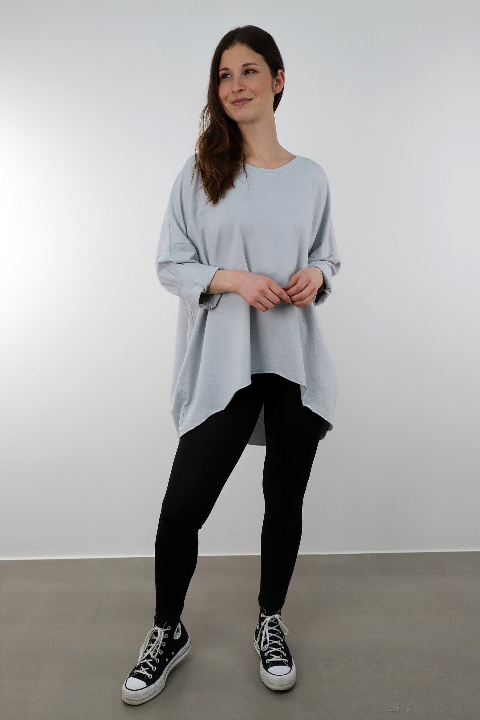 Sweatshirt "Oversize" - Hellgrau