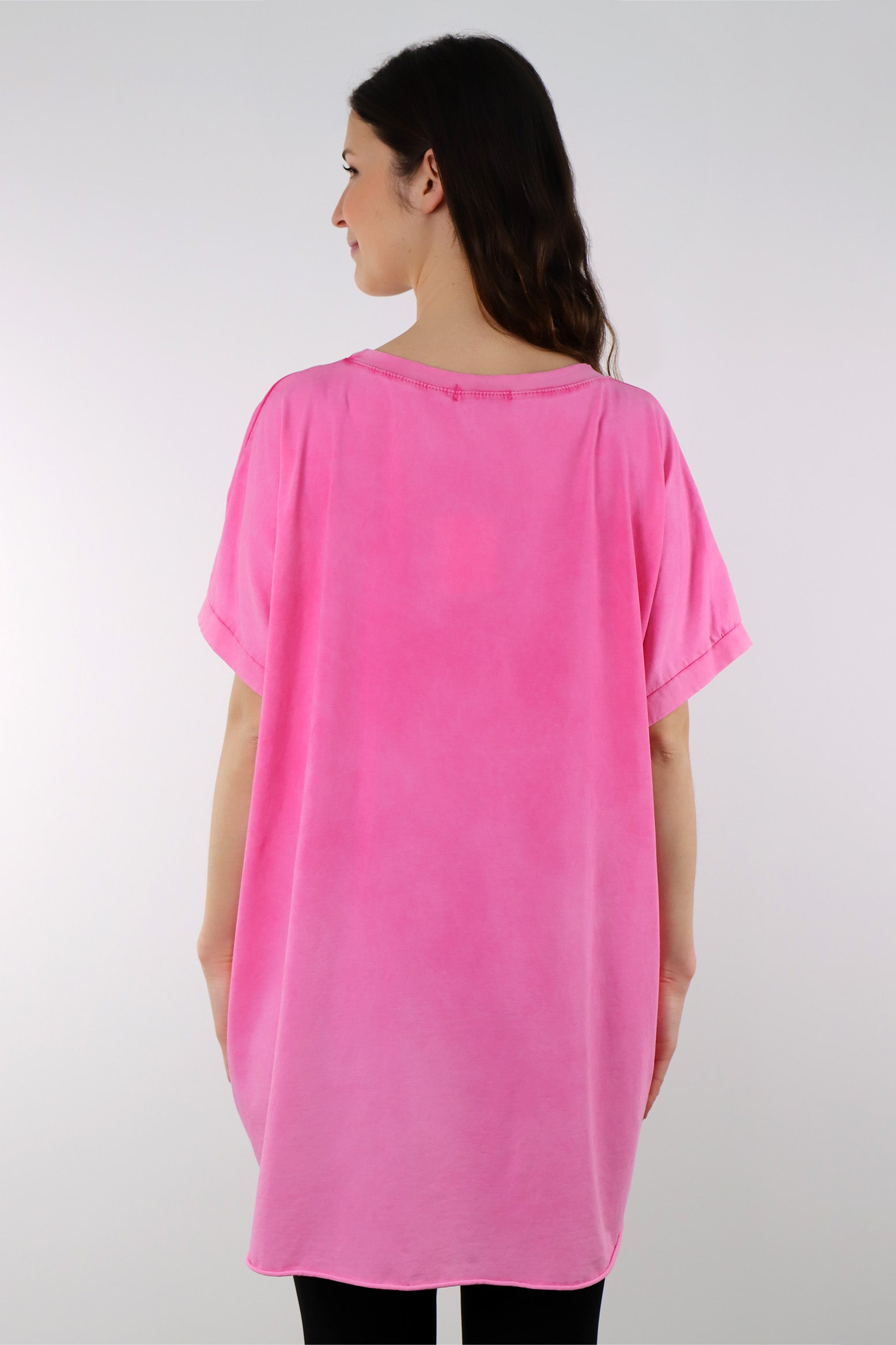 Shirt "Oversize" mit Druck - Pink
