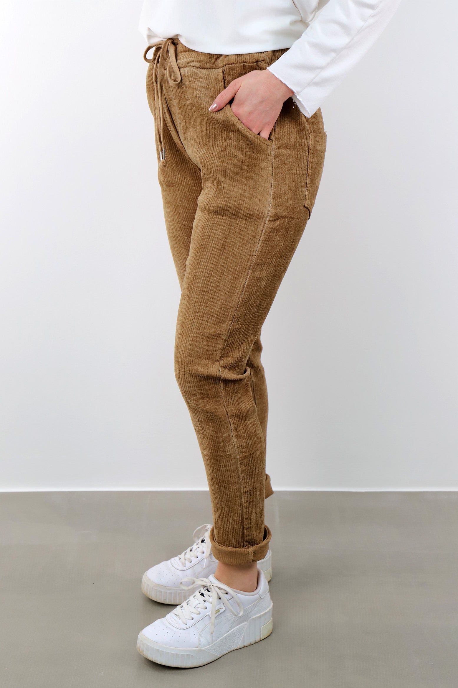 Lässige Cord-Jogger - Camel