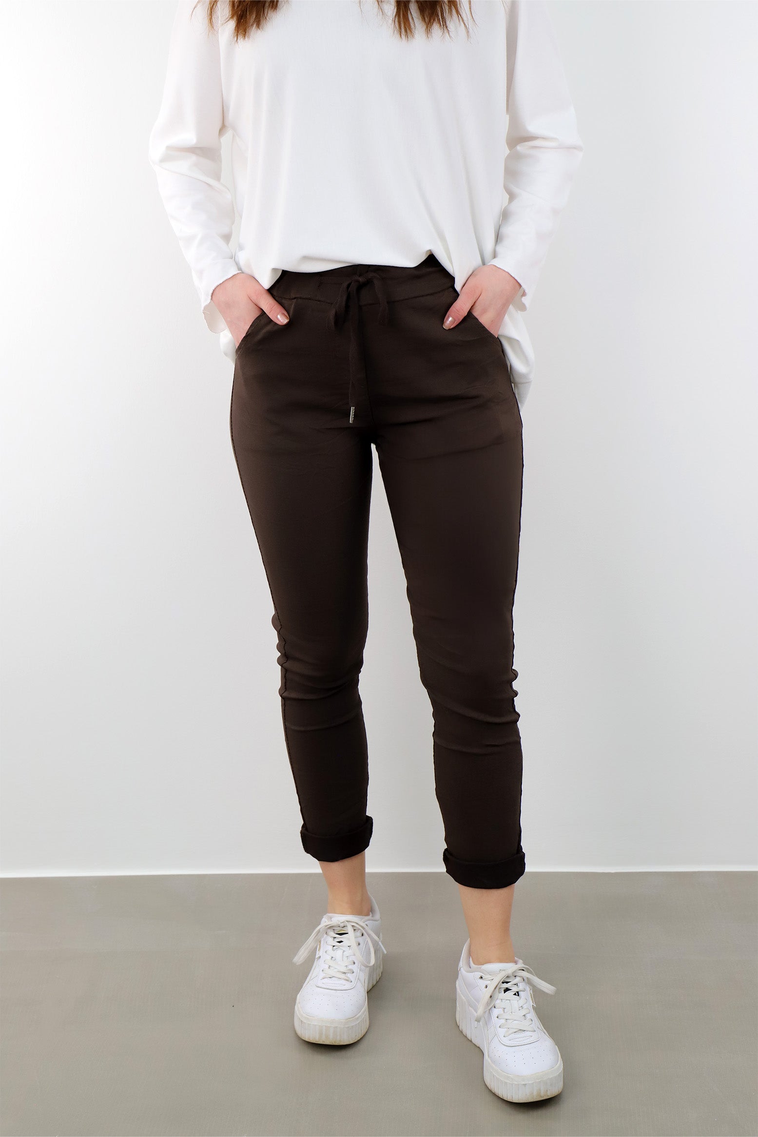 Hose "Jogger-Basic" - Braun