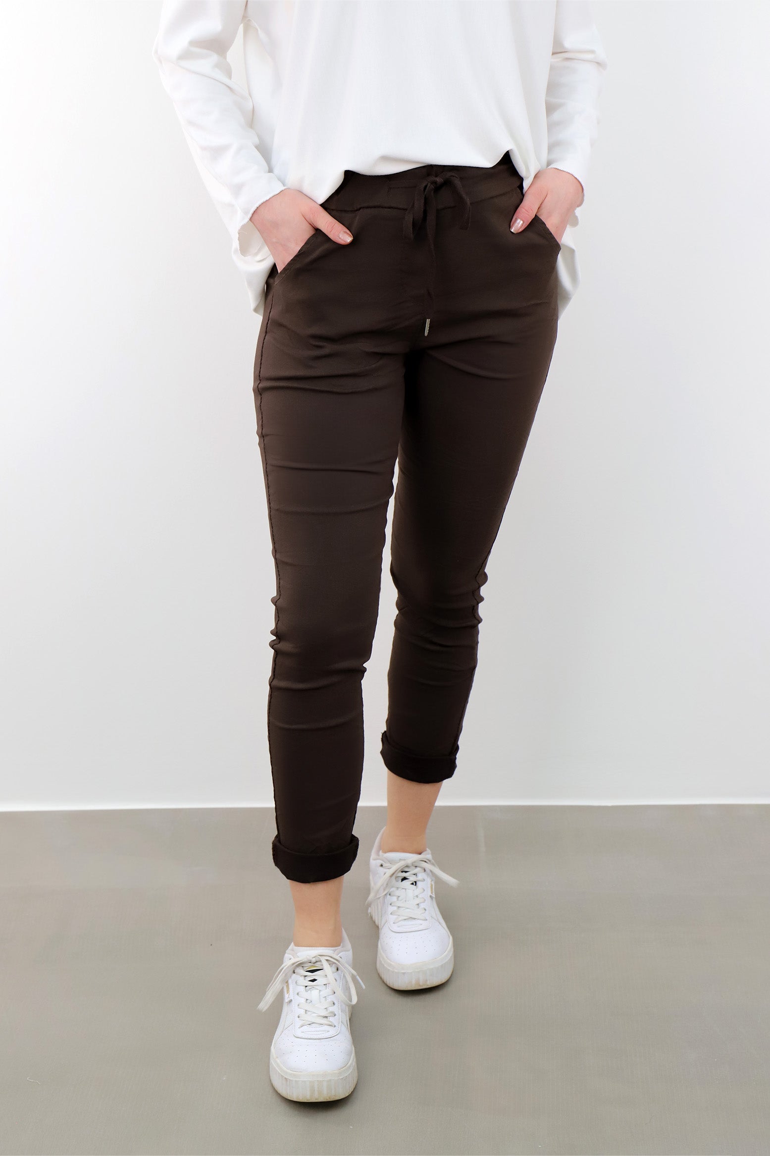 Hose "Jogger-Basic" - Braun