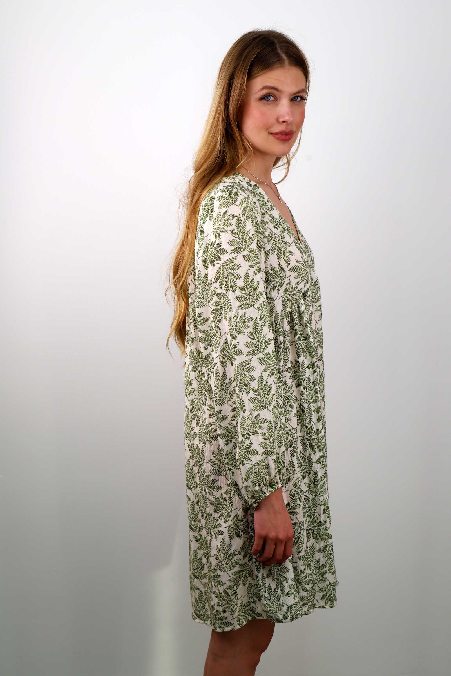Kleid mit Print - Salbei
