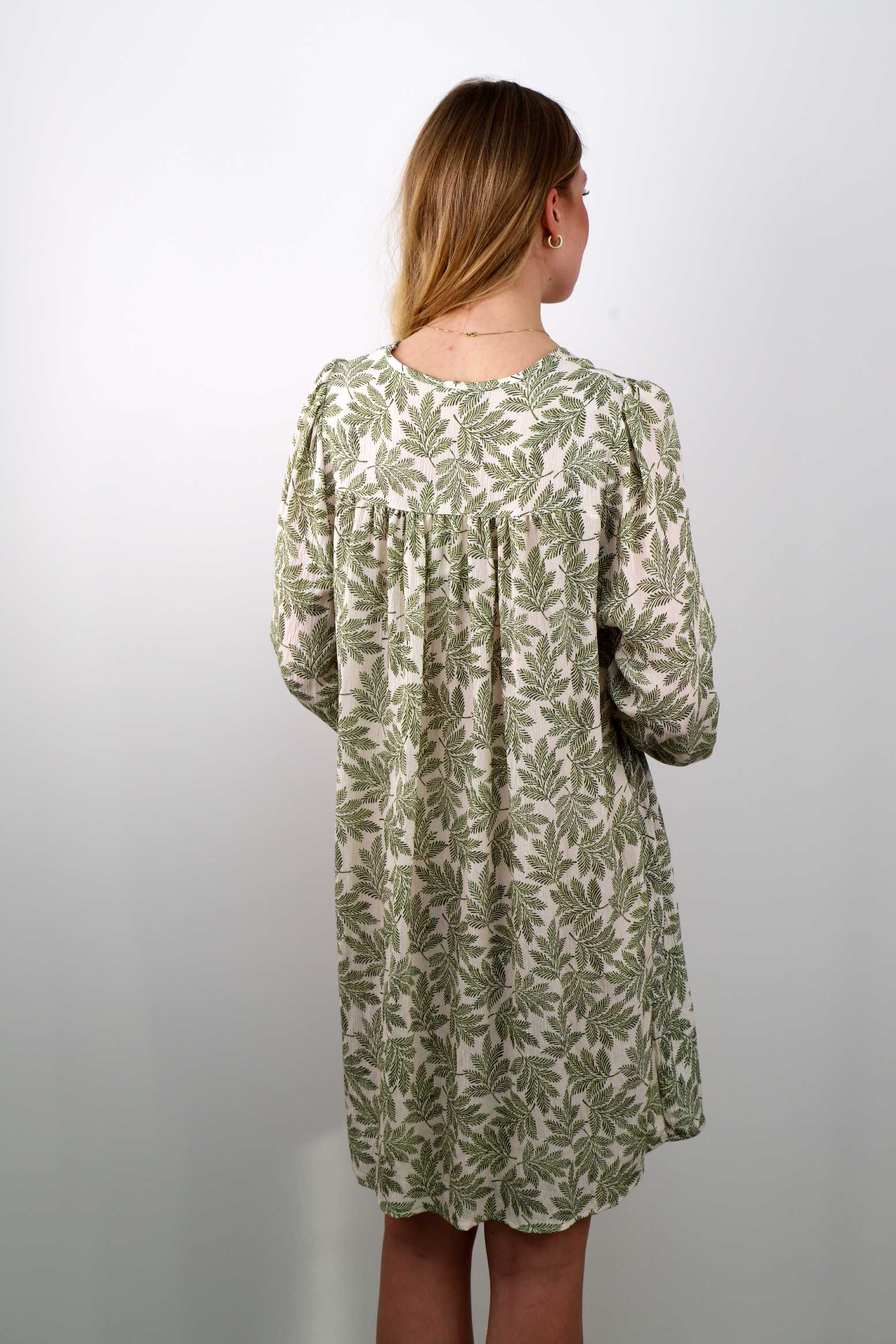 Kleid mit Print - Salbei