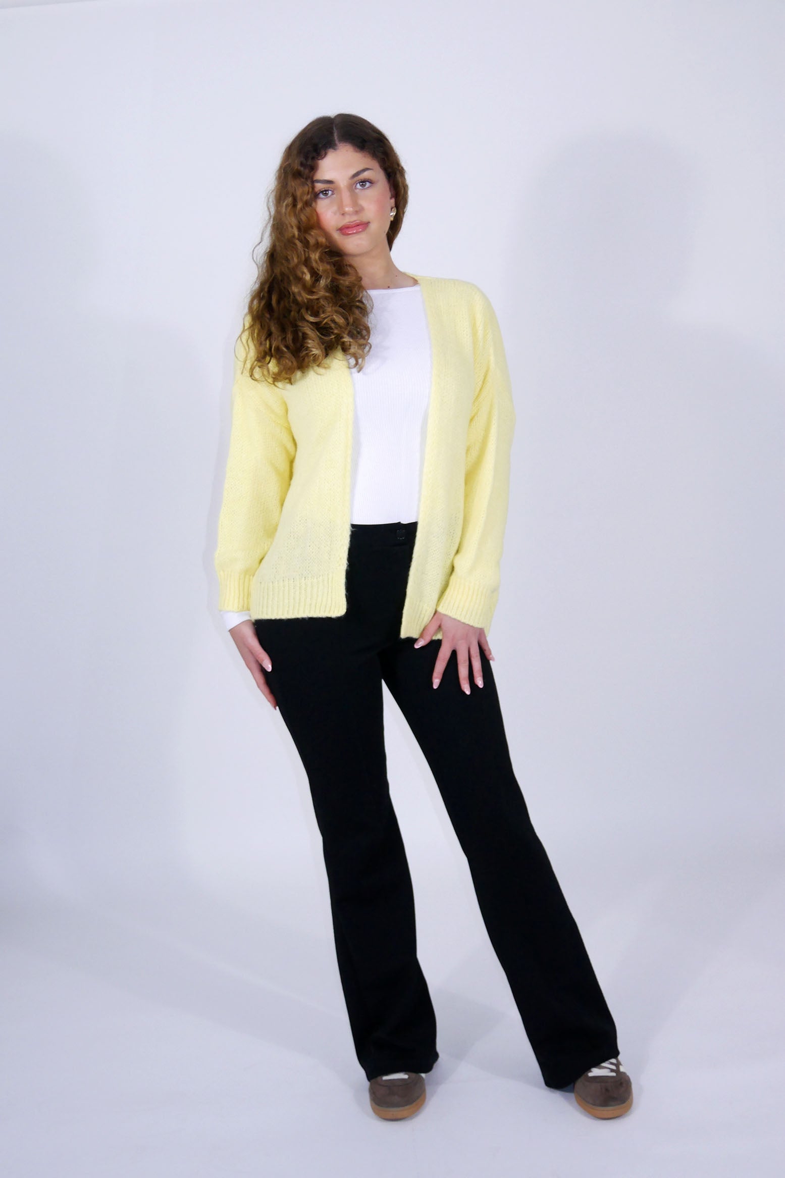 Flair - Cardigan in trendigem Neon - Gelb