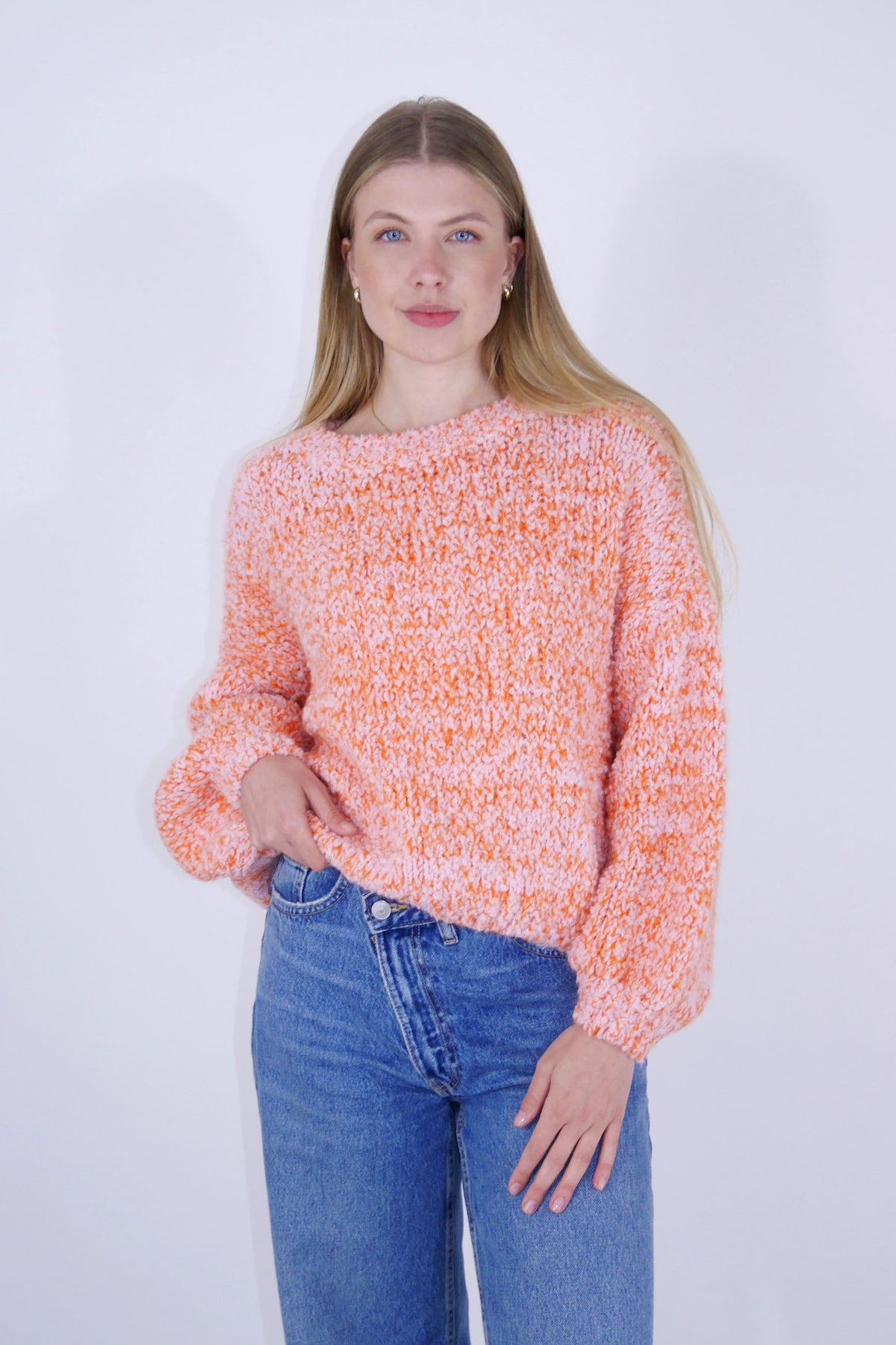 Pullover "Plüsch" - Koralle