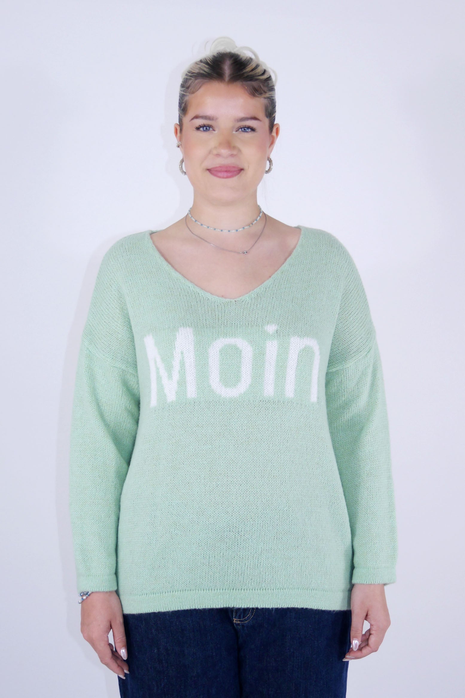 Pullover "Moin" - Salbei