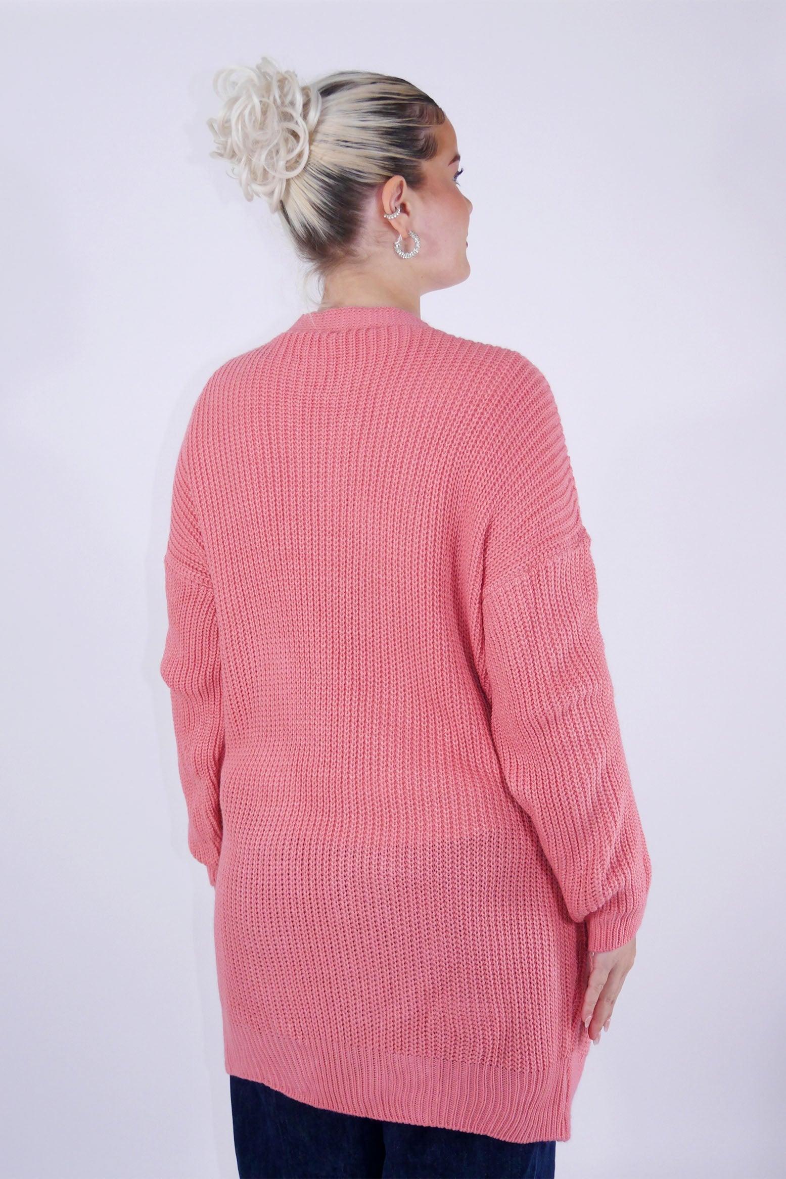 Flair - Strickjacke in trendigem Altrosa