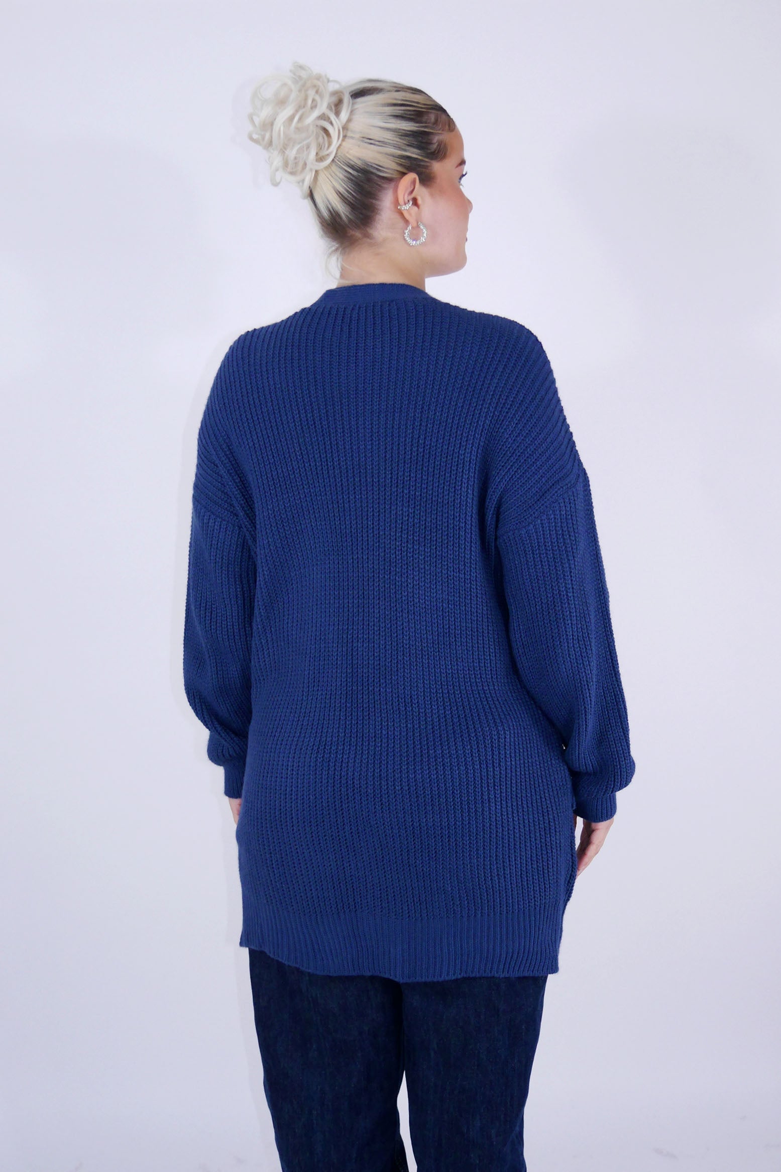 Flair - Strickjacke in trendigem Neonfarbton - Royalblau