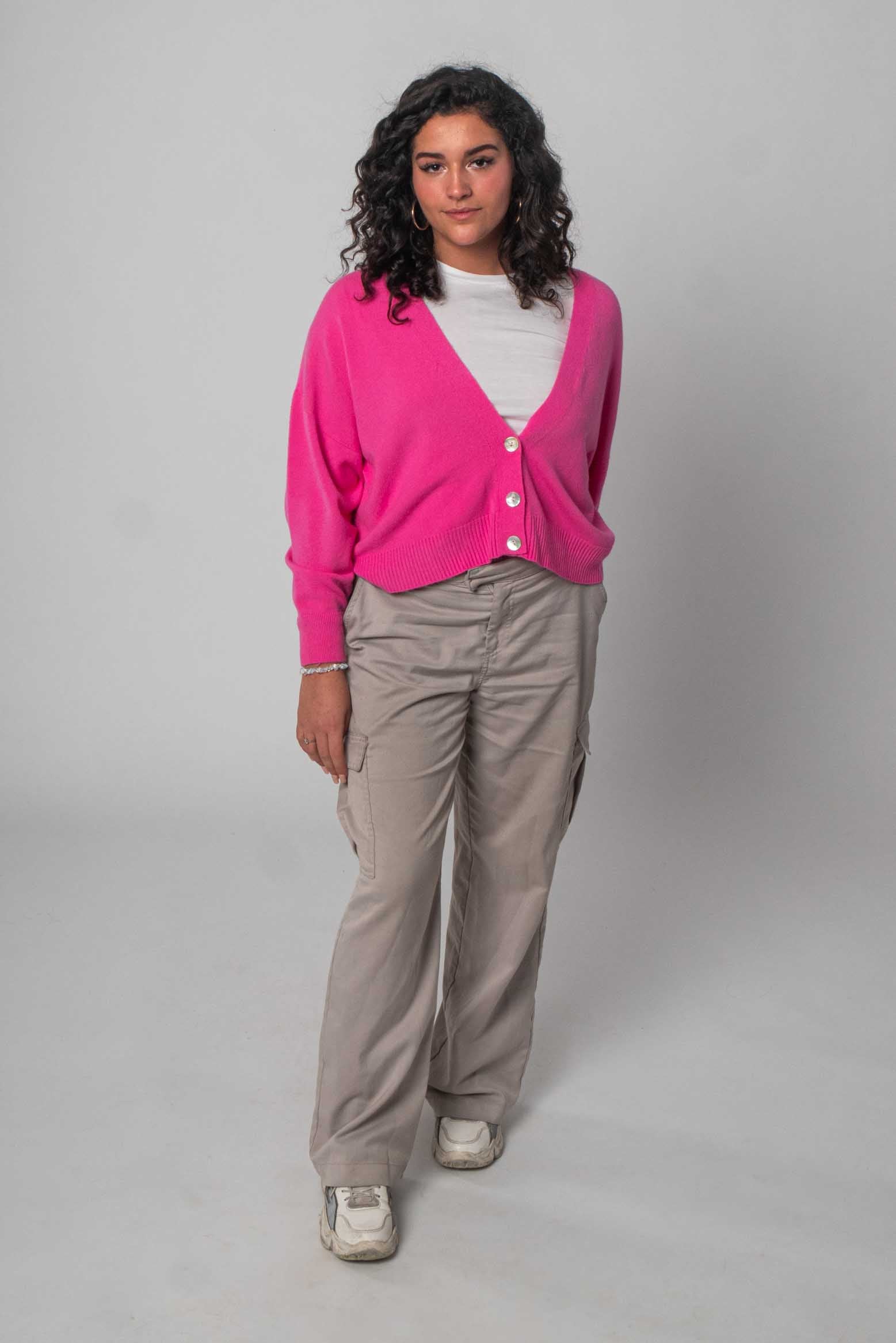 Lisa Style - Weicher Cardigan - Pink