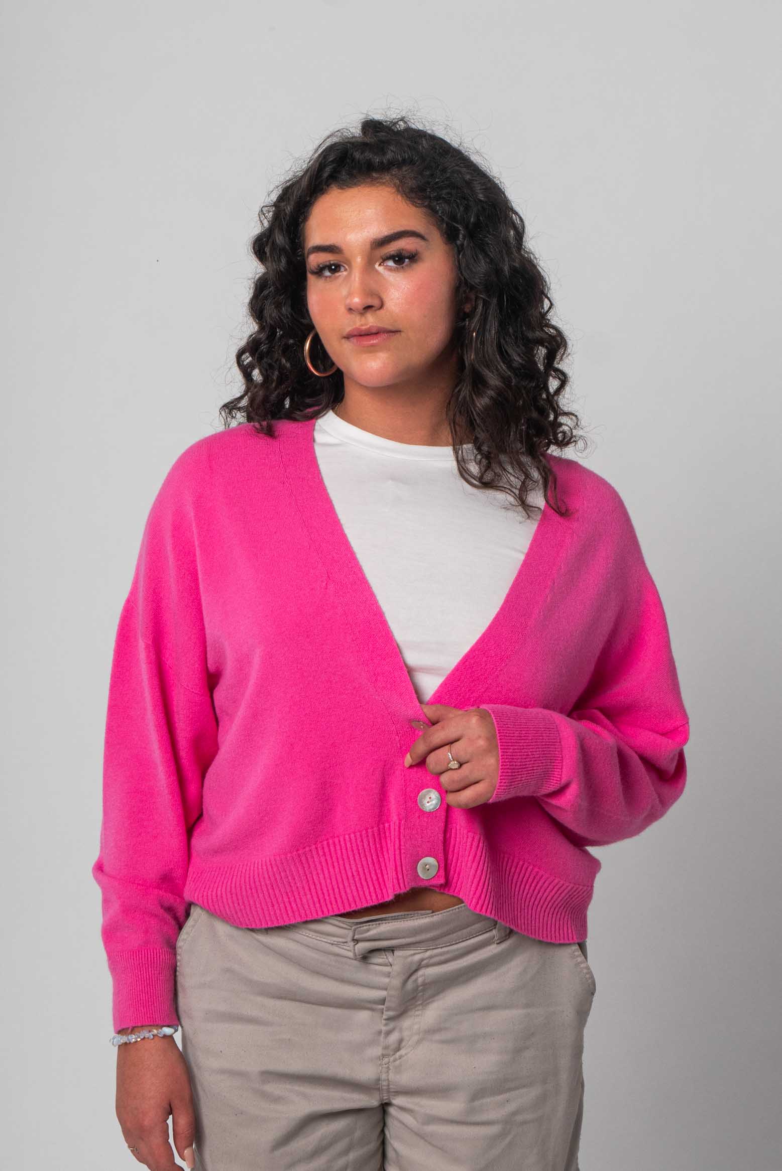 Lisa Style - Weicher Cardigan - Pink