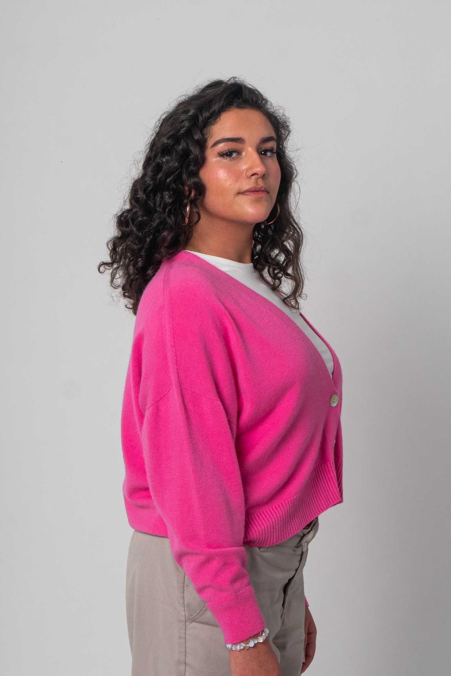 Lisa Style - Weicher Cardigan - Pink