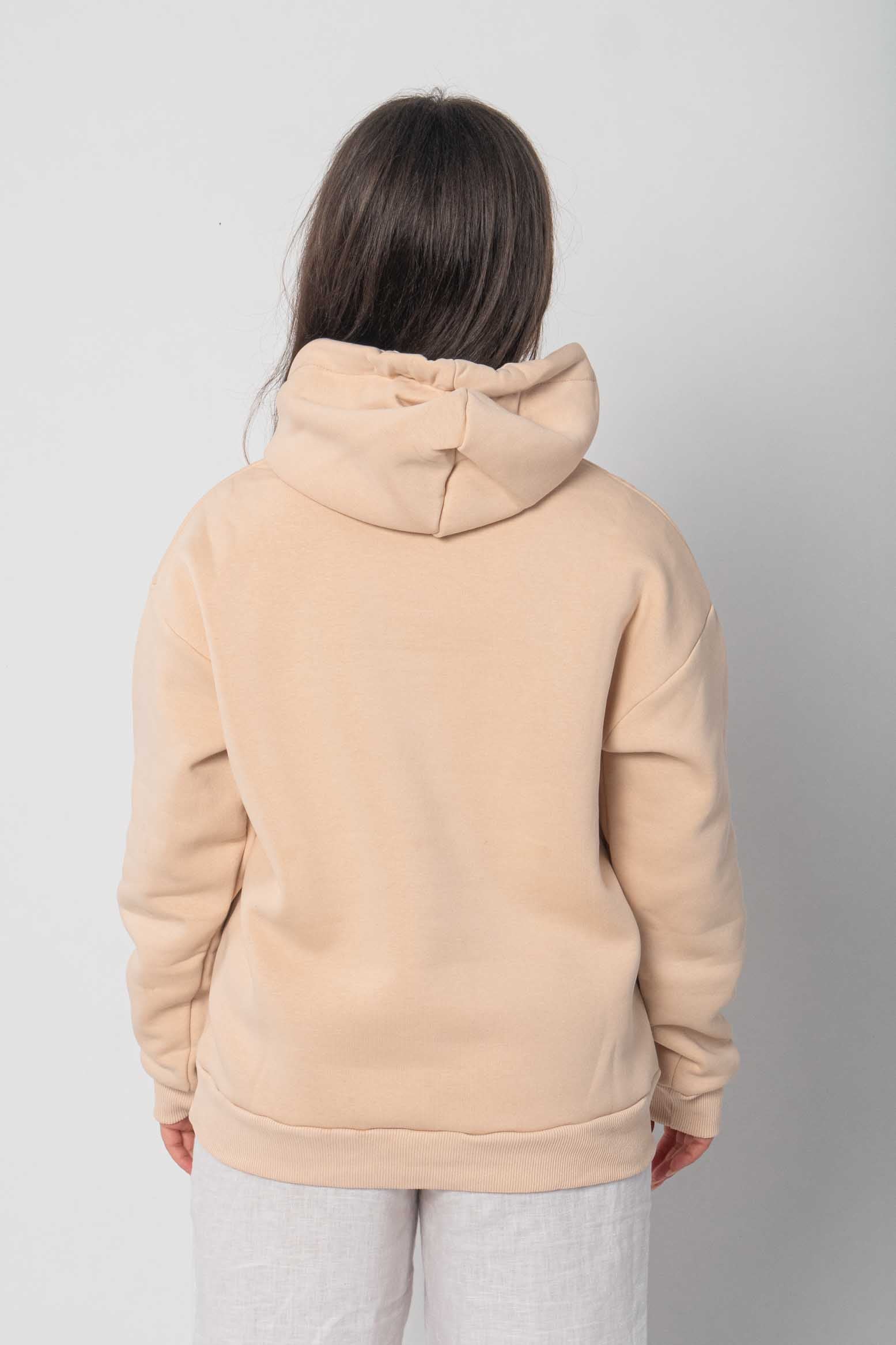 Flair - Basic Moin Hoodie/Sweatshirt - Beige/Pink