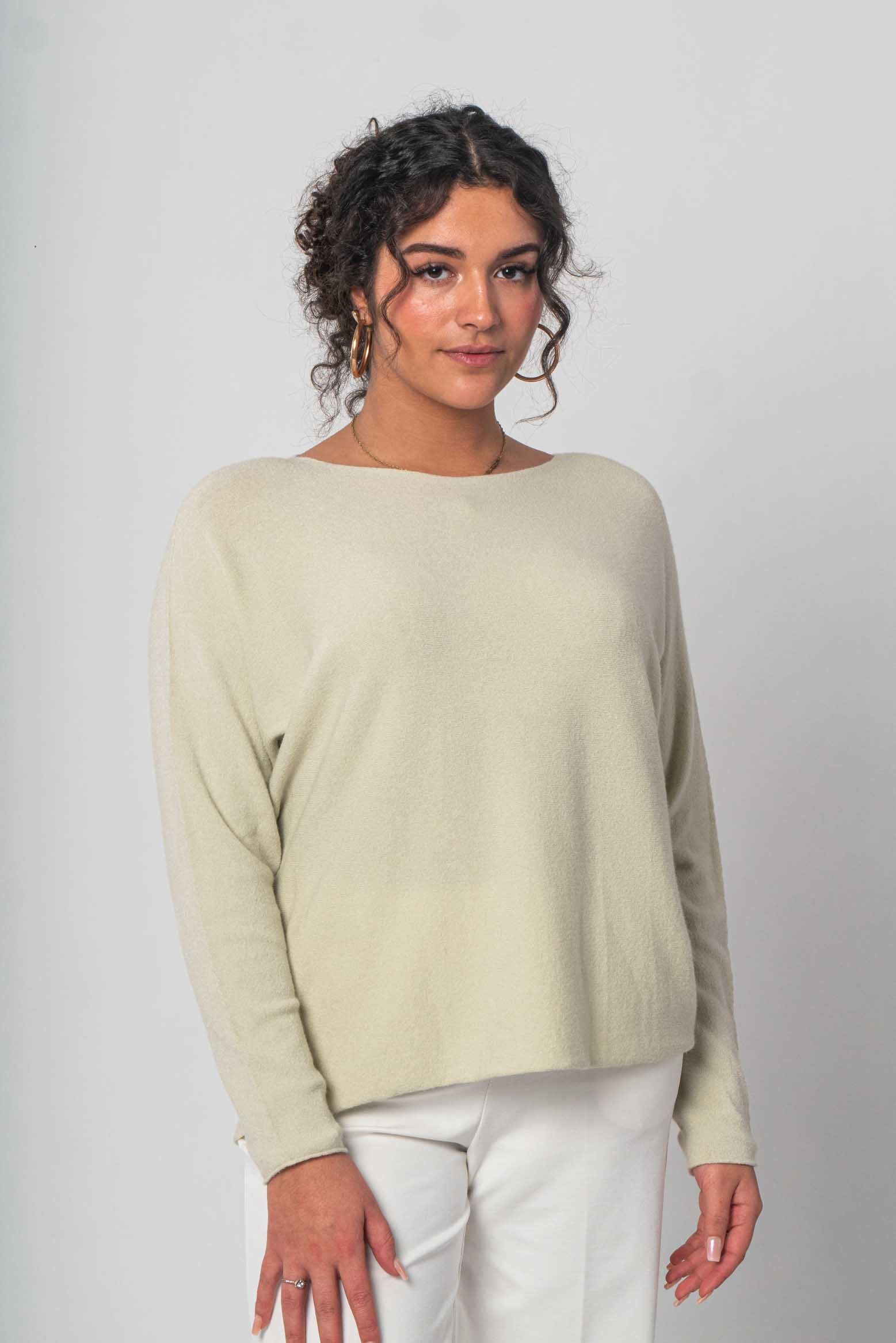 Pullover "Rundhals" - Beige