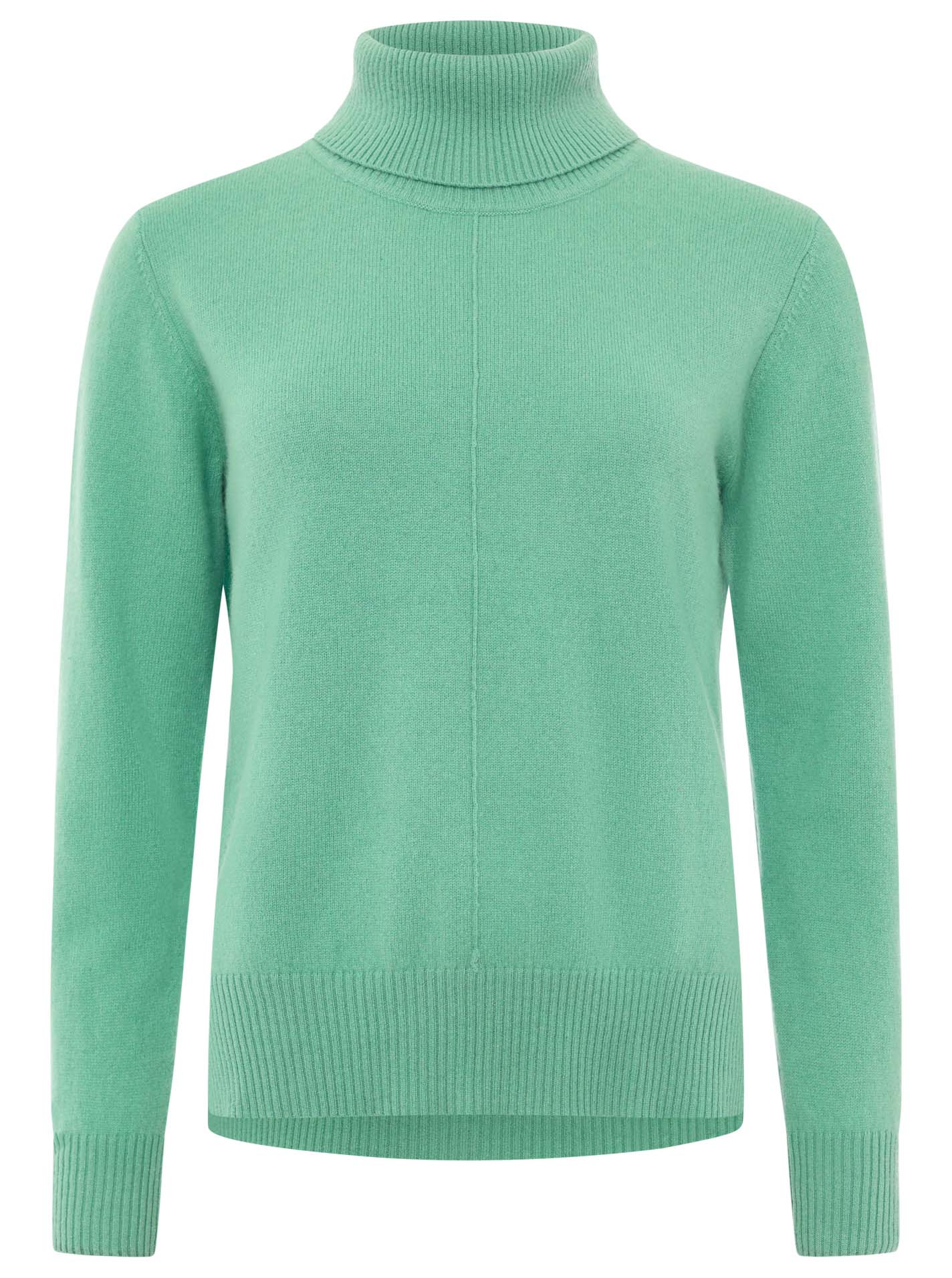 Zwillingsherz Kaschmir / Cashmere Rollkragen Pullover - Khaki