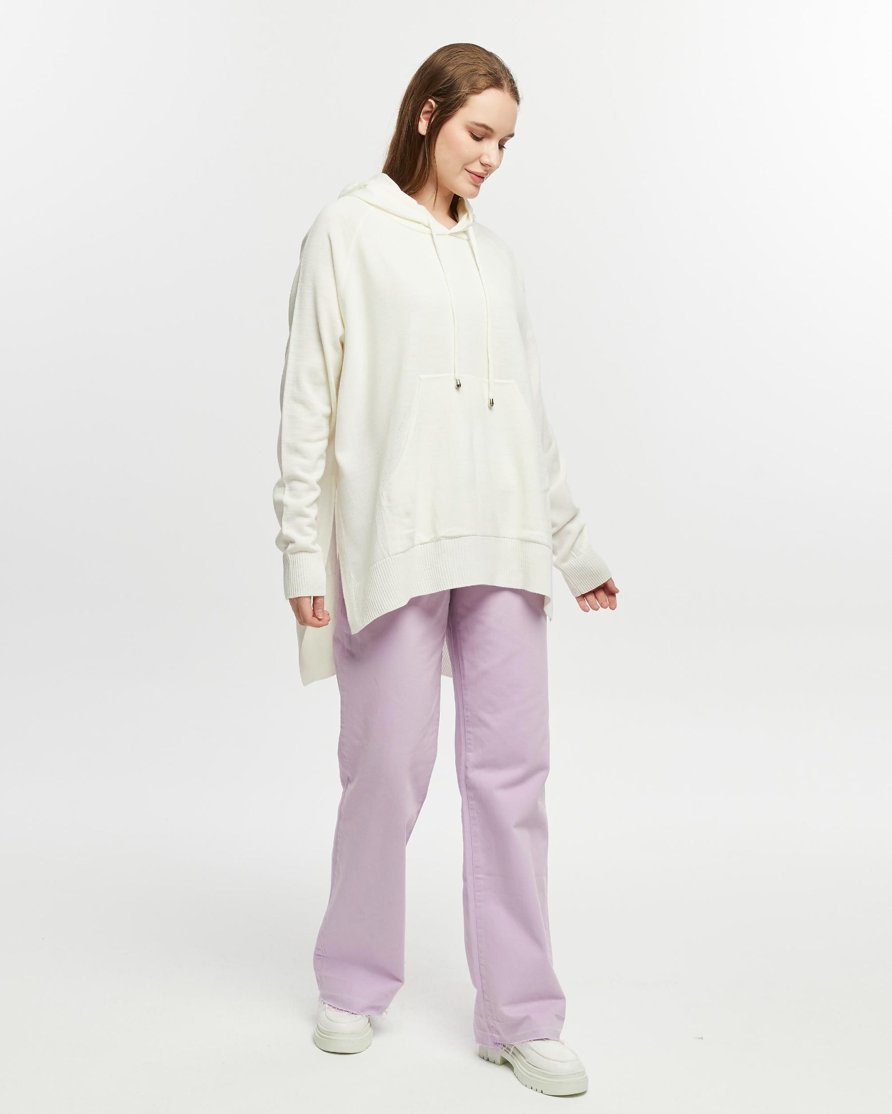 Stilvoll & lässiger Hoodie - Creme