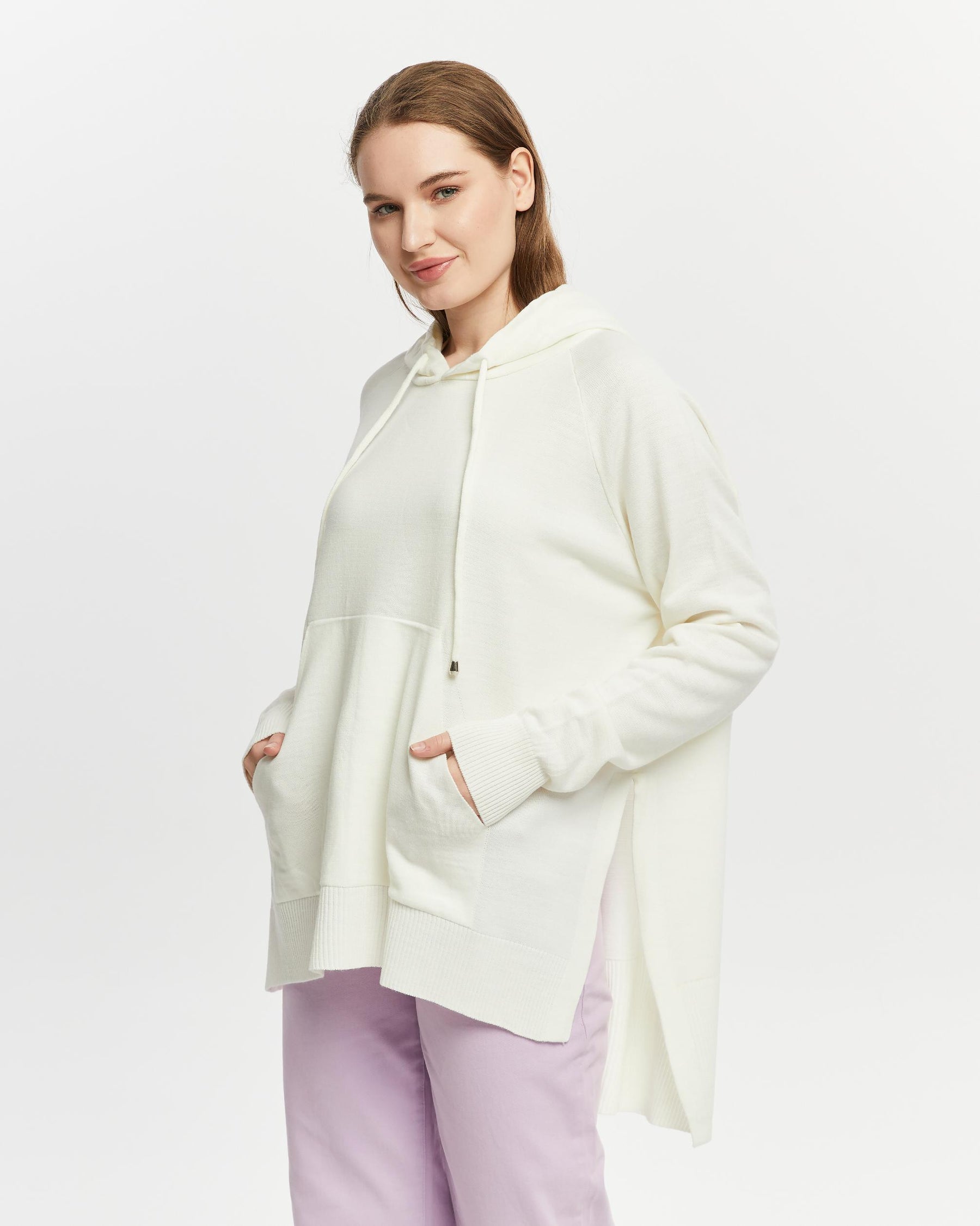 Stilvoll & lässiger Hoodie - Creme