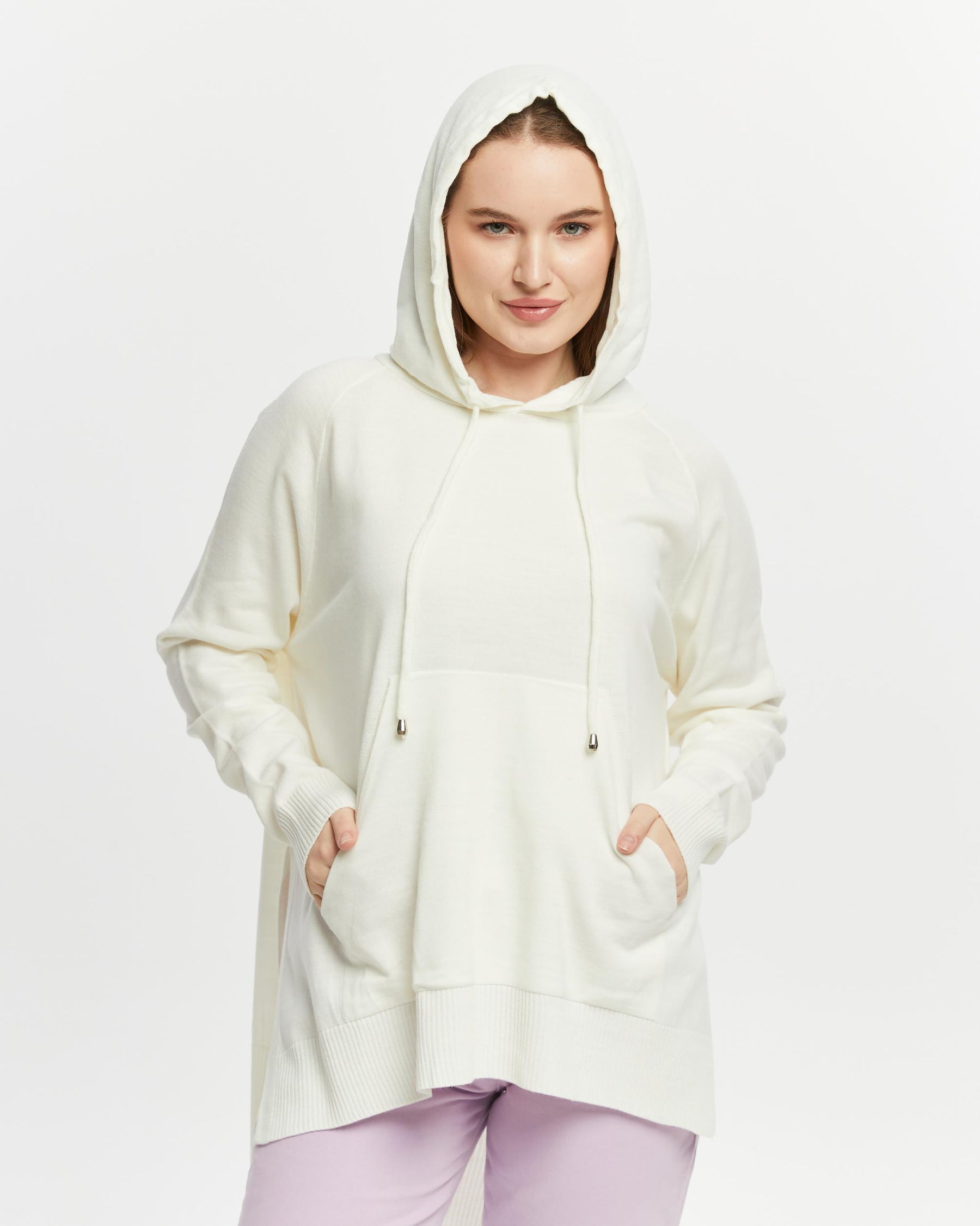 Stilvoll & lässiger Hoodie - Creme