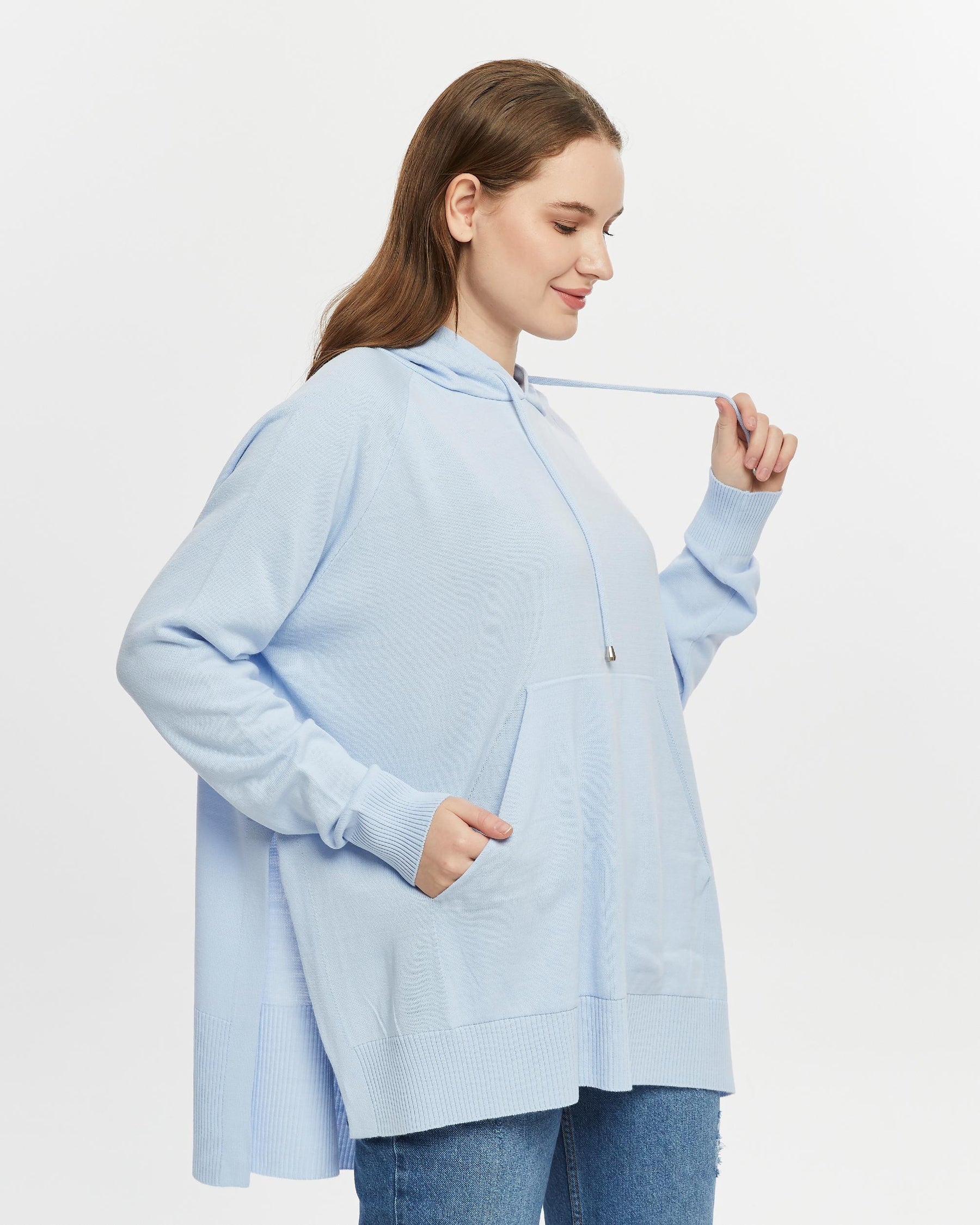 Stilvoll & lässiger Hoodie - Hellblau