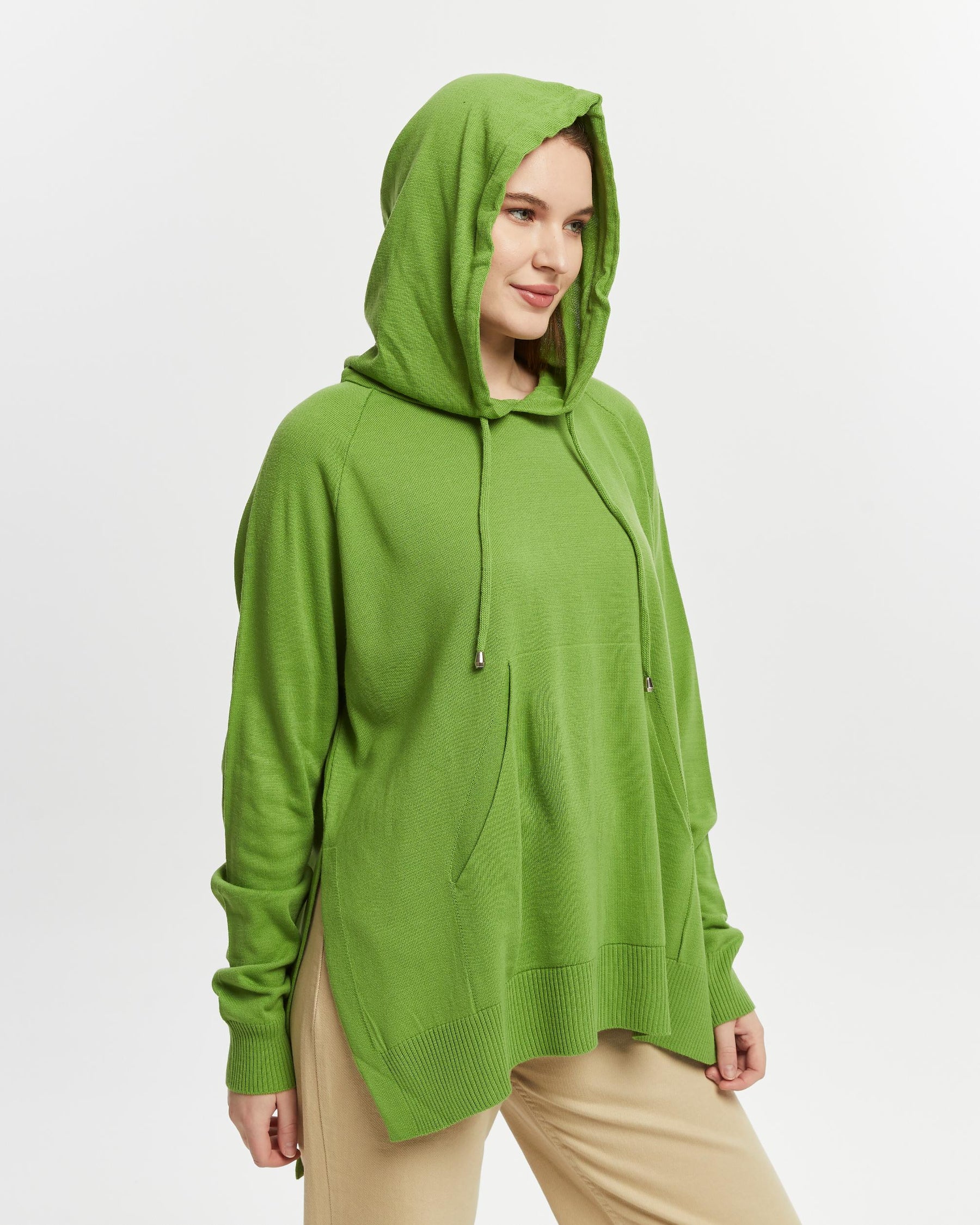 Stilvoll & lässiger Hoodie - Salbei/Grün