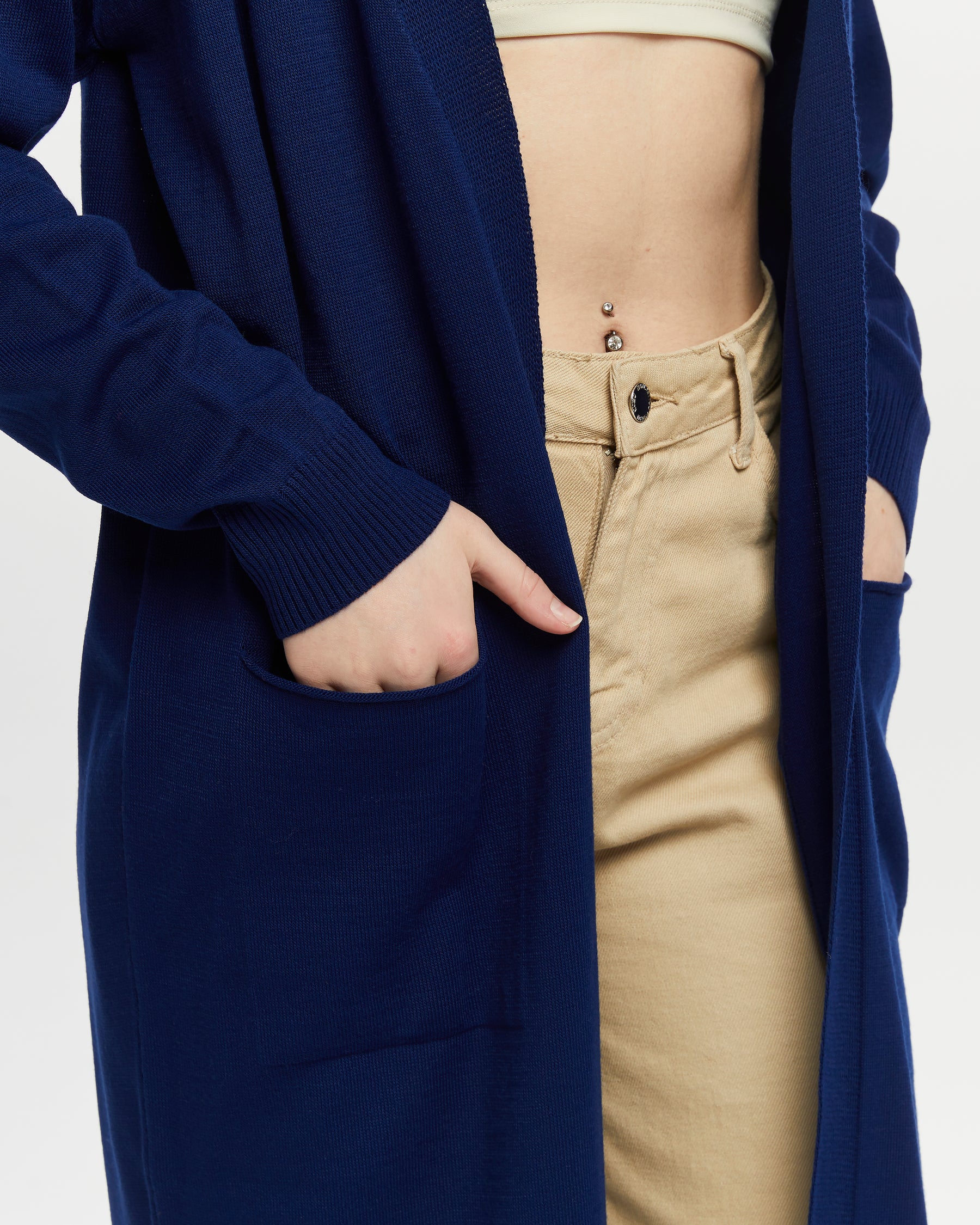 Leichter Sommer Cardigan - Royalblau
