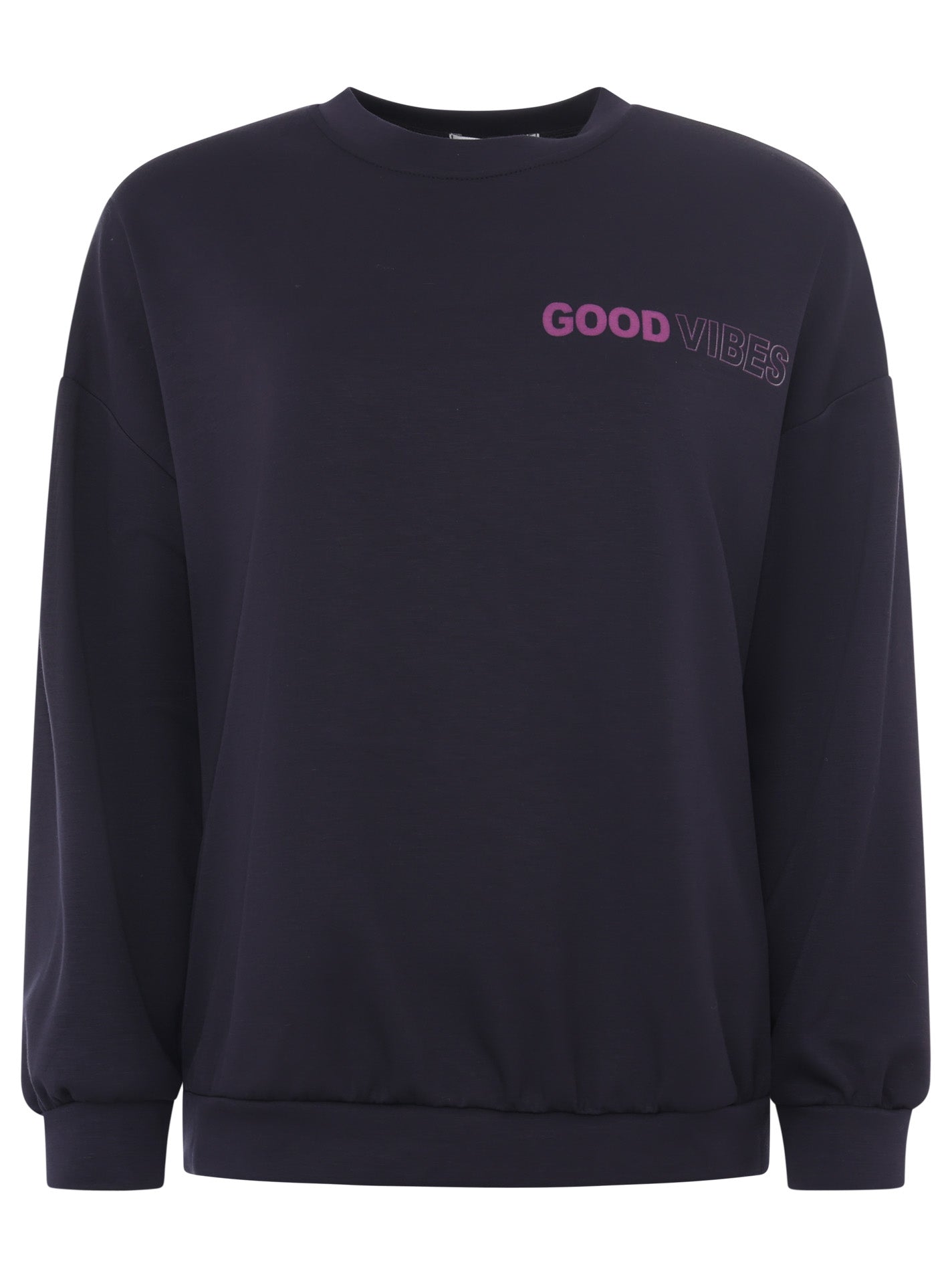 Zwillingsherz - Pullover "Good Vibes Smile" - Dunkelblau - CYBER DEAL
