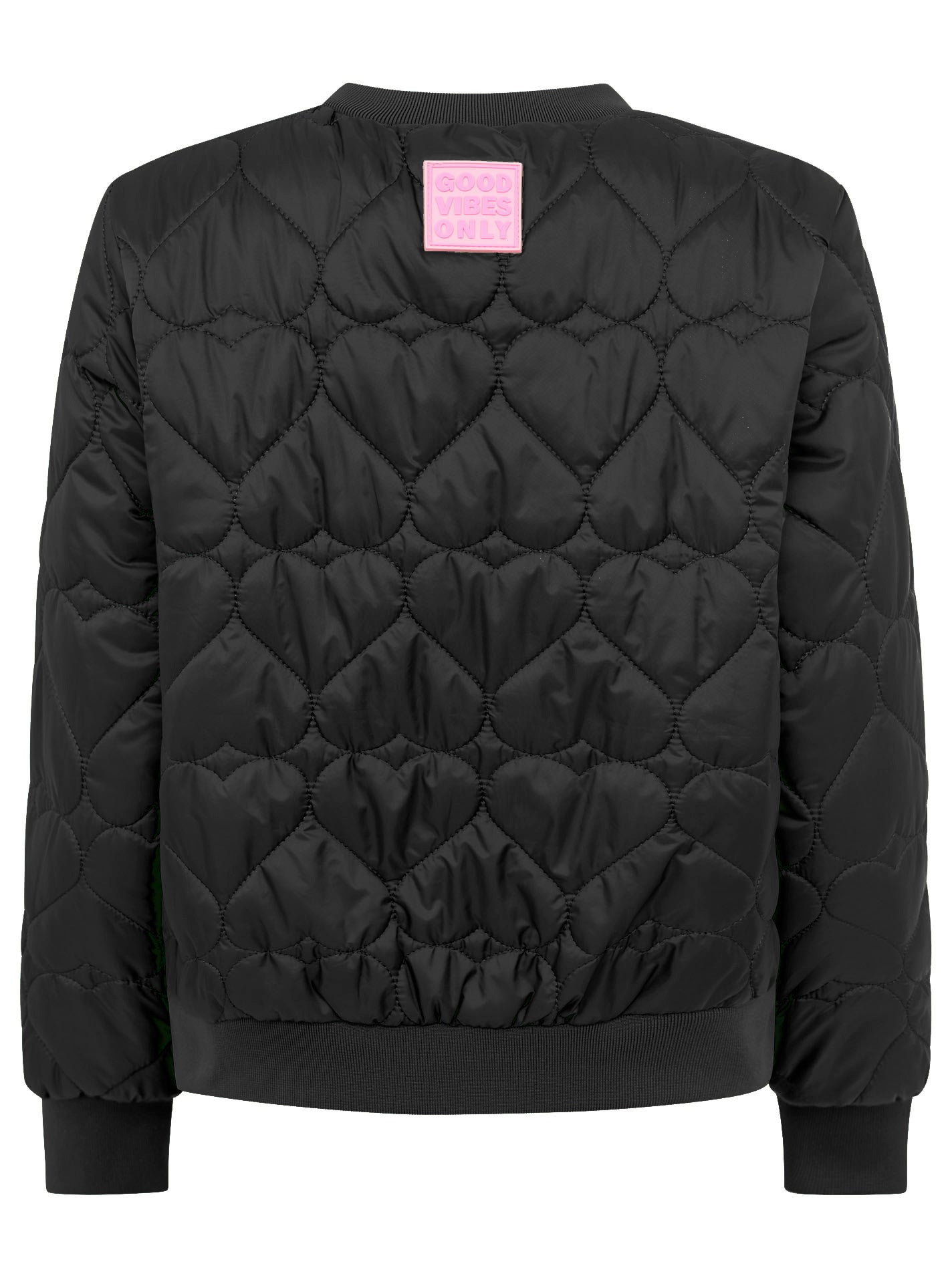 Zwillingsherz Stepp-Bomberjacke Be Happy in Schwarz – stylische und warme Damenjacke für jeden Anlass