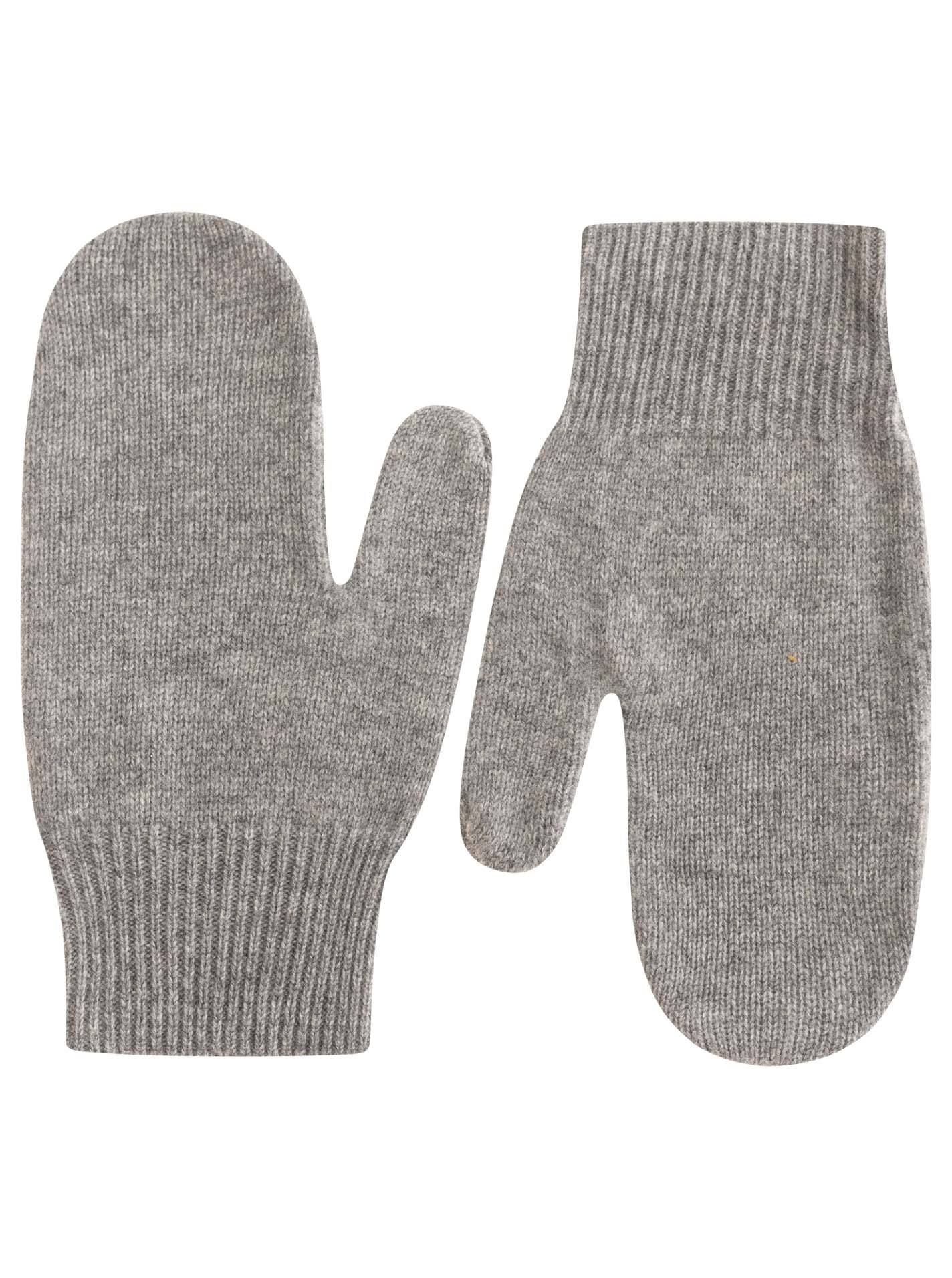 Zwillingsherz 100% Cashmere-Fäustlinge (Handschuhe) in Dunkelgrau - weich, warm, edel
