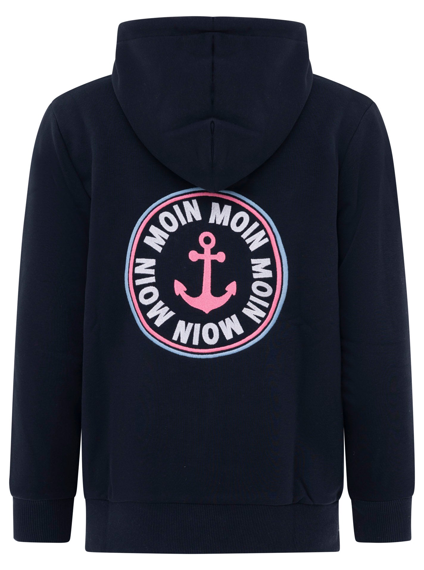 Zwillingsherz - Hoodiejacke "Moin Anker" - Dunkelblau