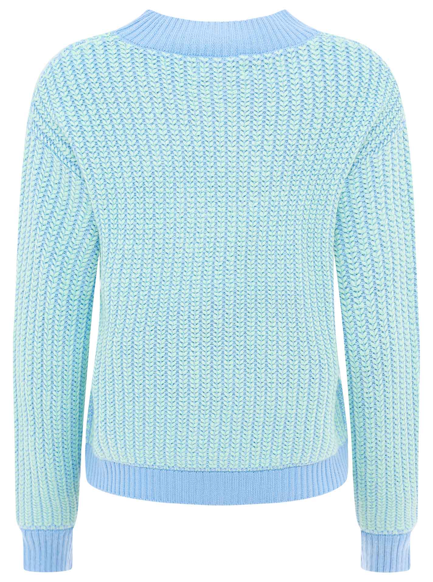 Zwillingsherz - Pullover "Zweifarbig" - Blau/Mint