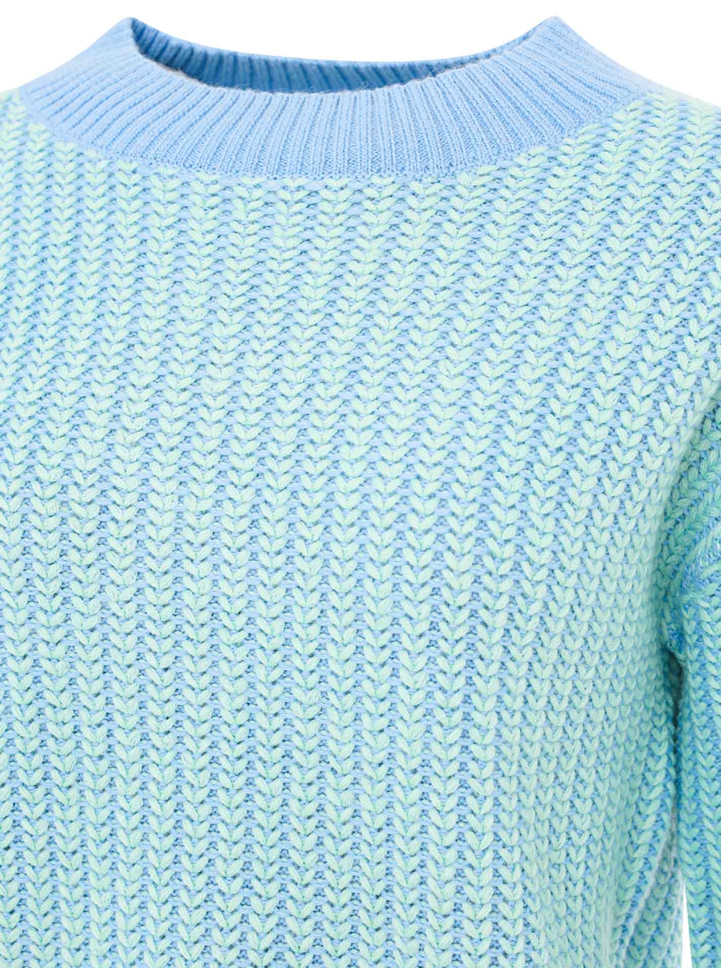 Zwillingsherz - Pullover "Zweifarbig" - Blau/Mint