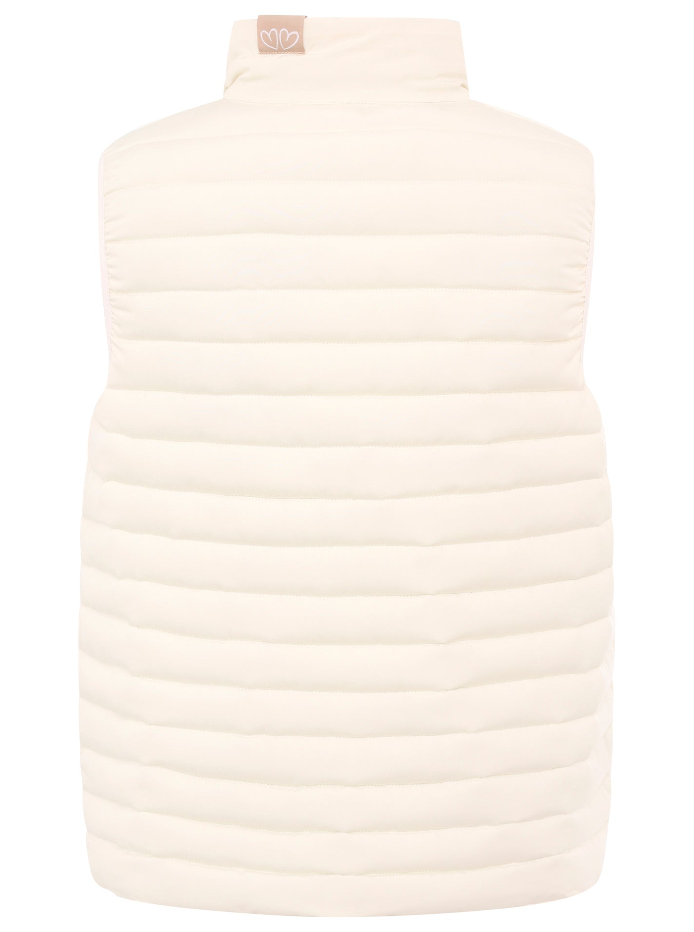 Zwillingsherz - Steppweste Kurz "Wendbar" - Beige/Creme