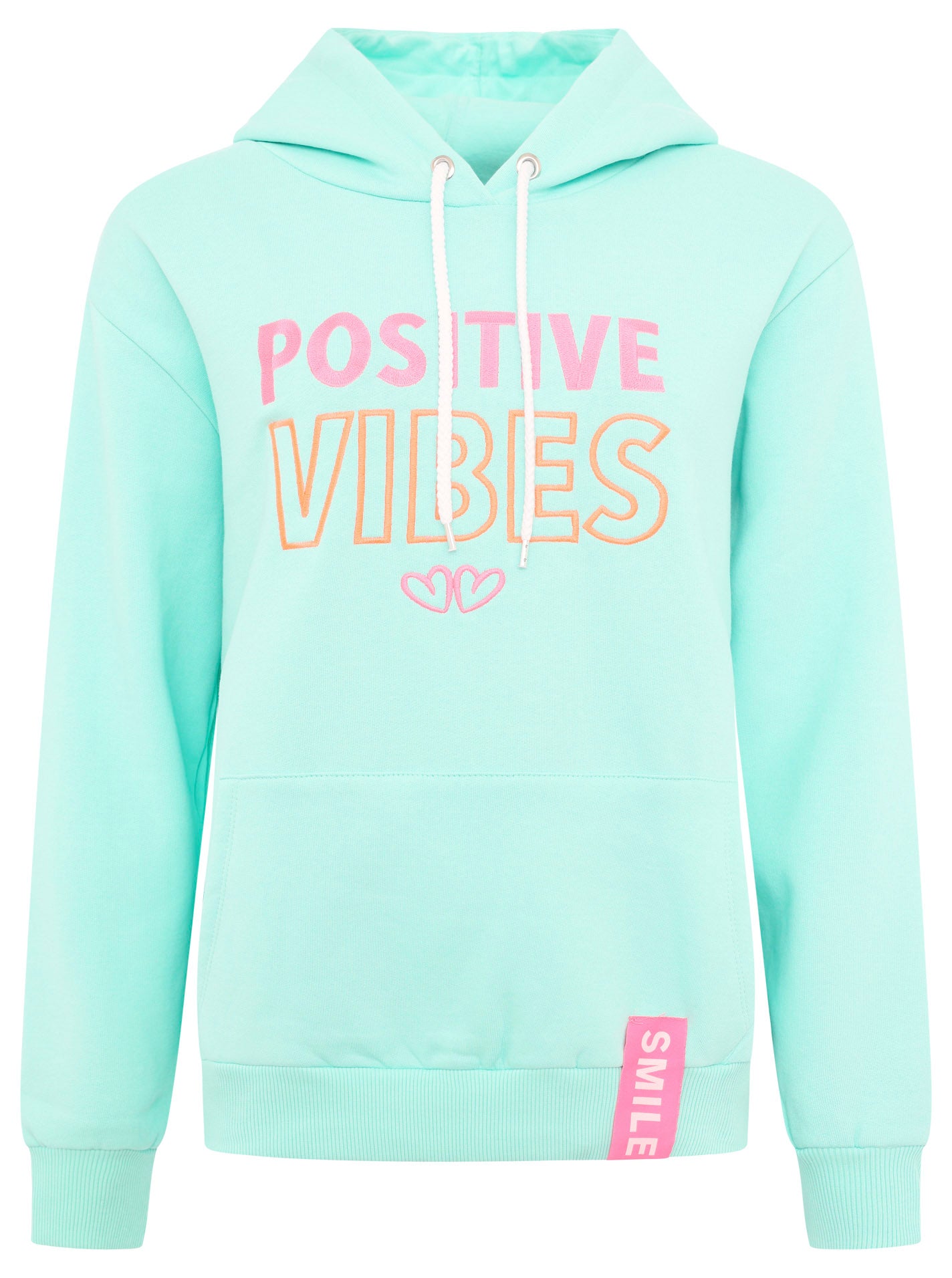 Zwillingsherz - Hoodie "Positive Vibes" - Mint (fällt größer aus)