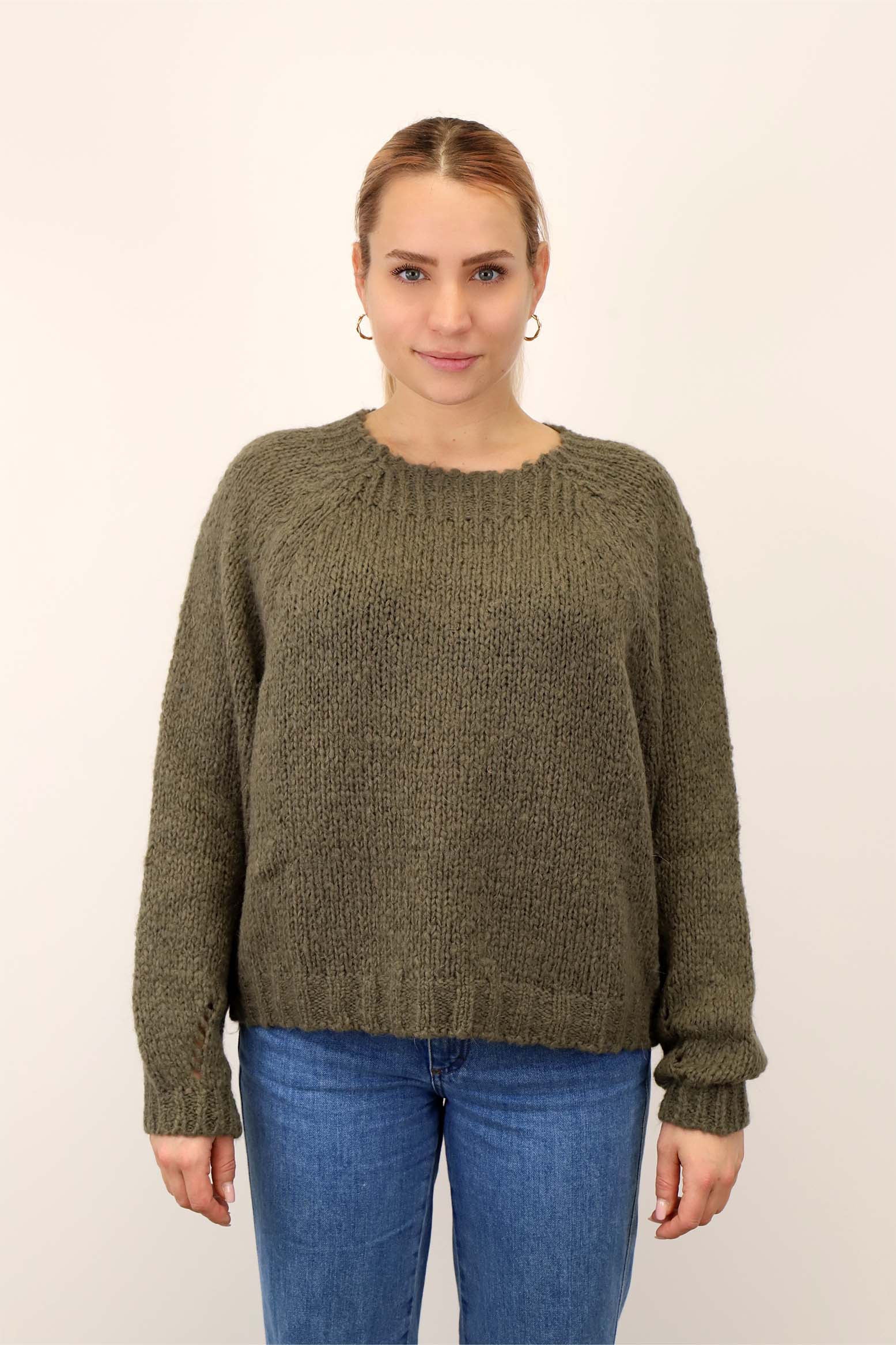 Pullover kurz "Vintage" - Khaki