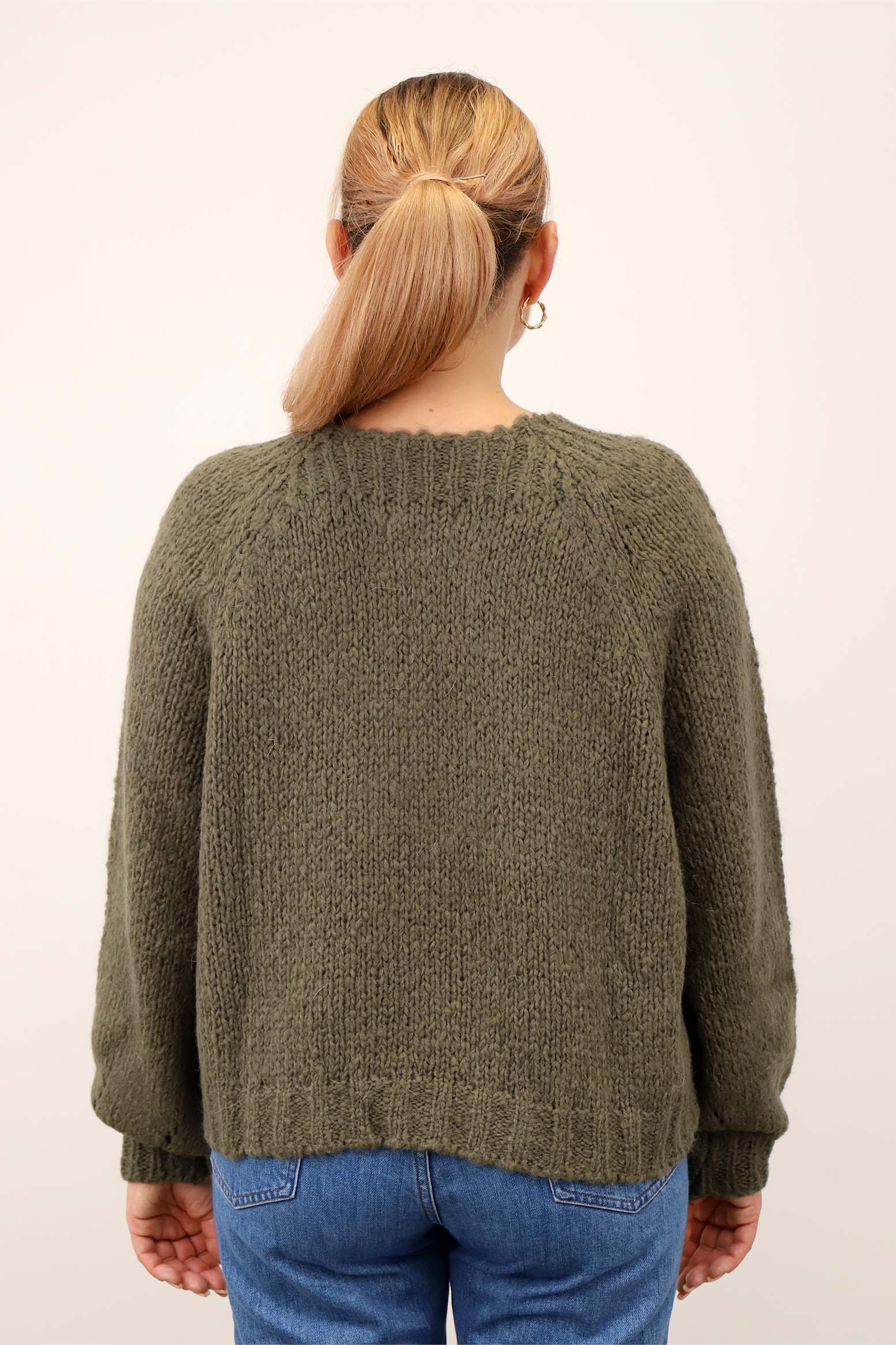 Pullover kurz "Vintage" - Khaki