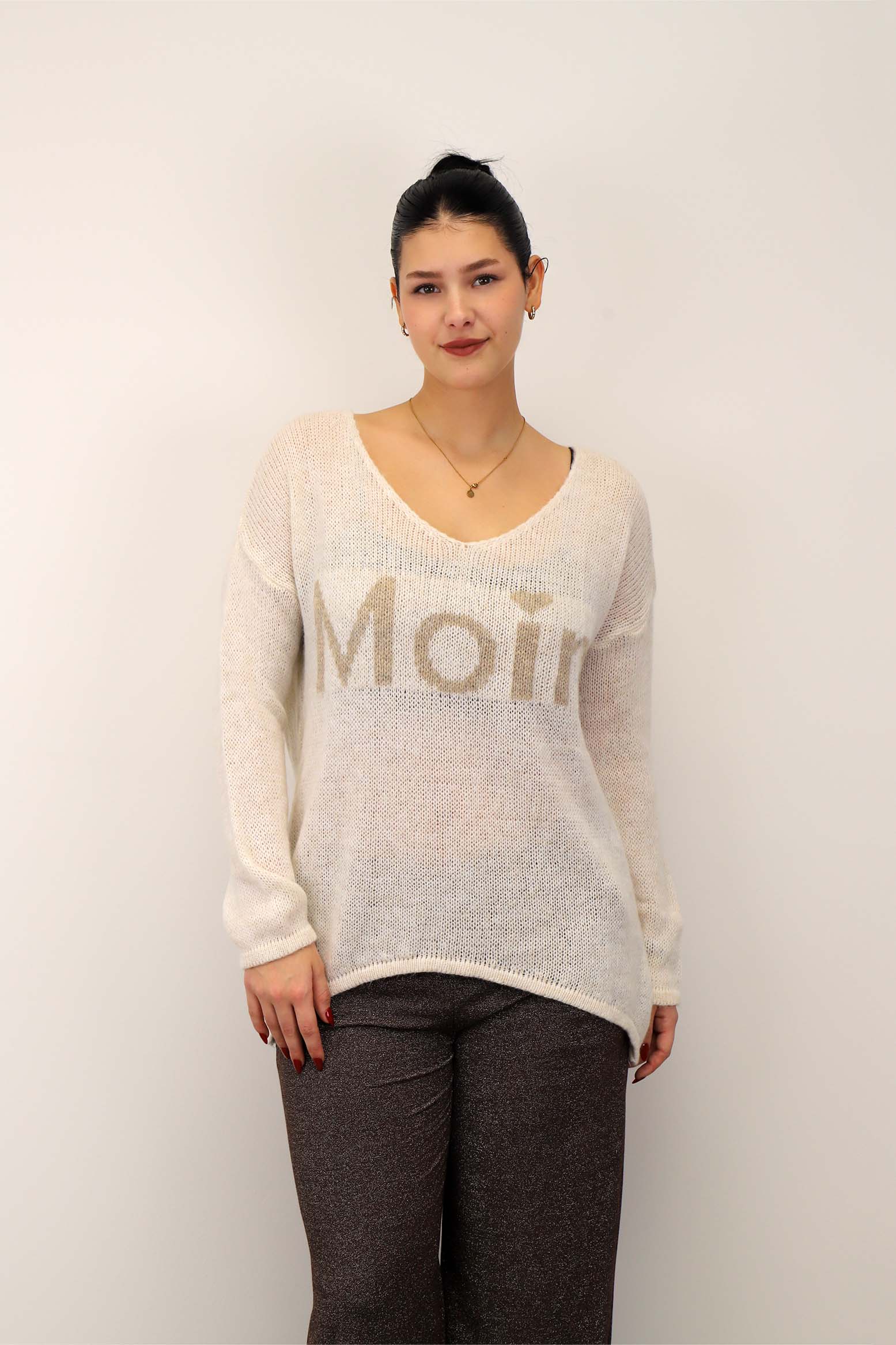 Pullover "Moin" - Creme