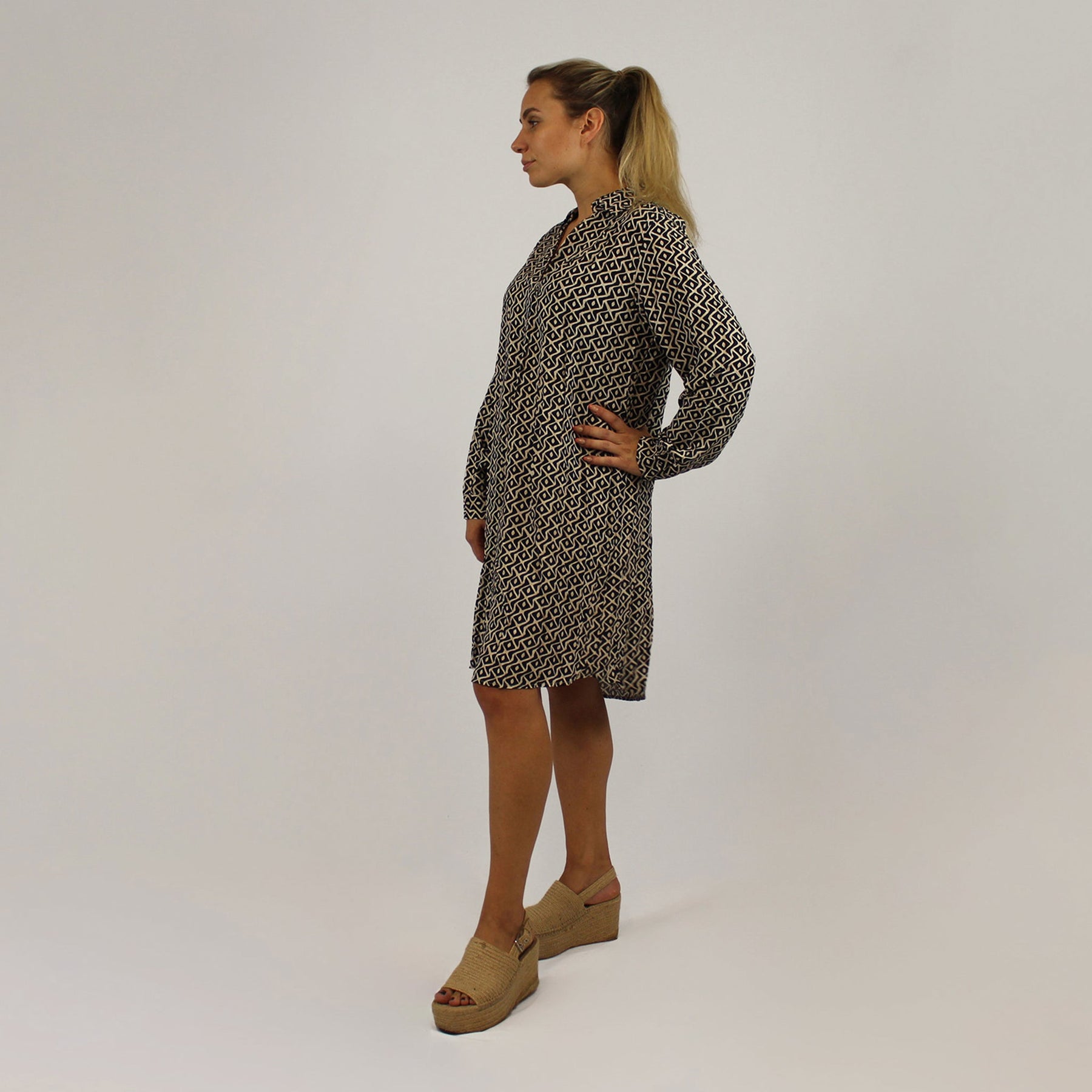 Freizeitkleid - Schwarz