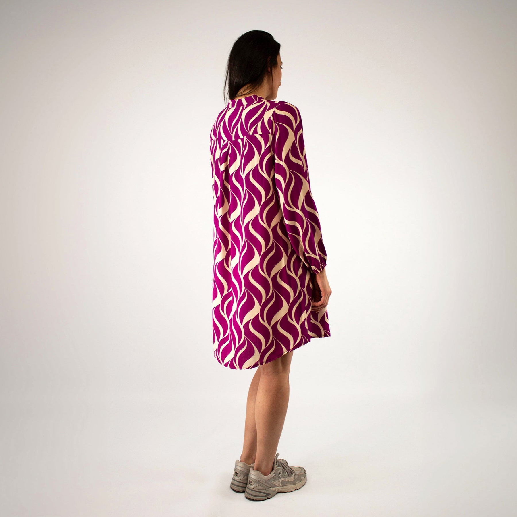 Design Kleid - Pink/Weiß