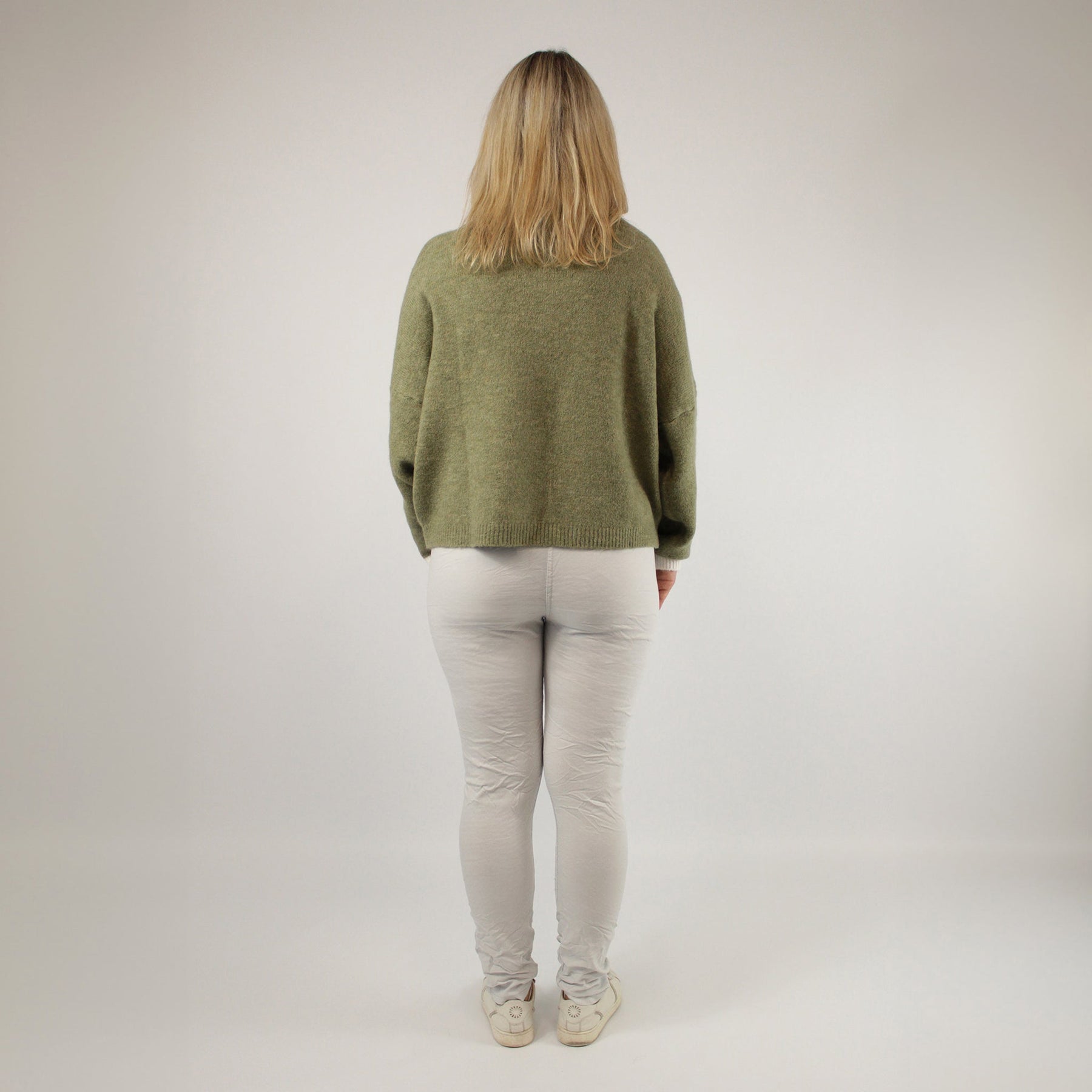 Pullover "Hamburg" Grün/Weiß