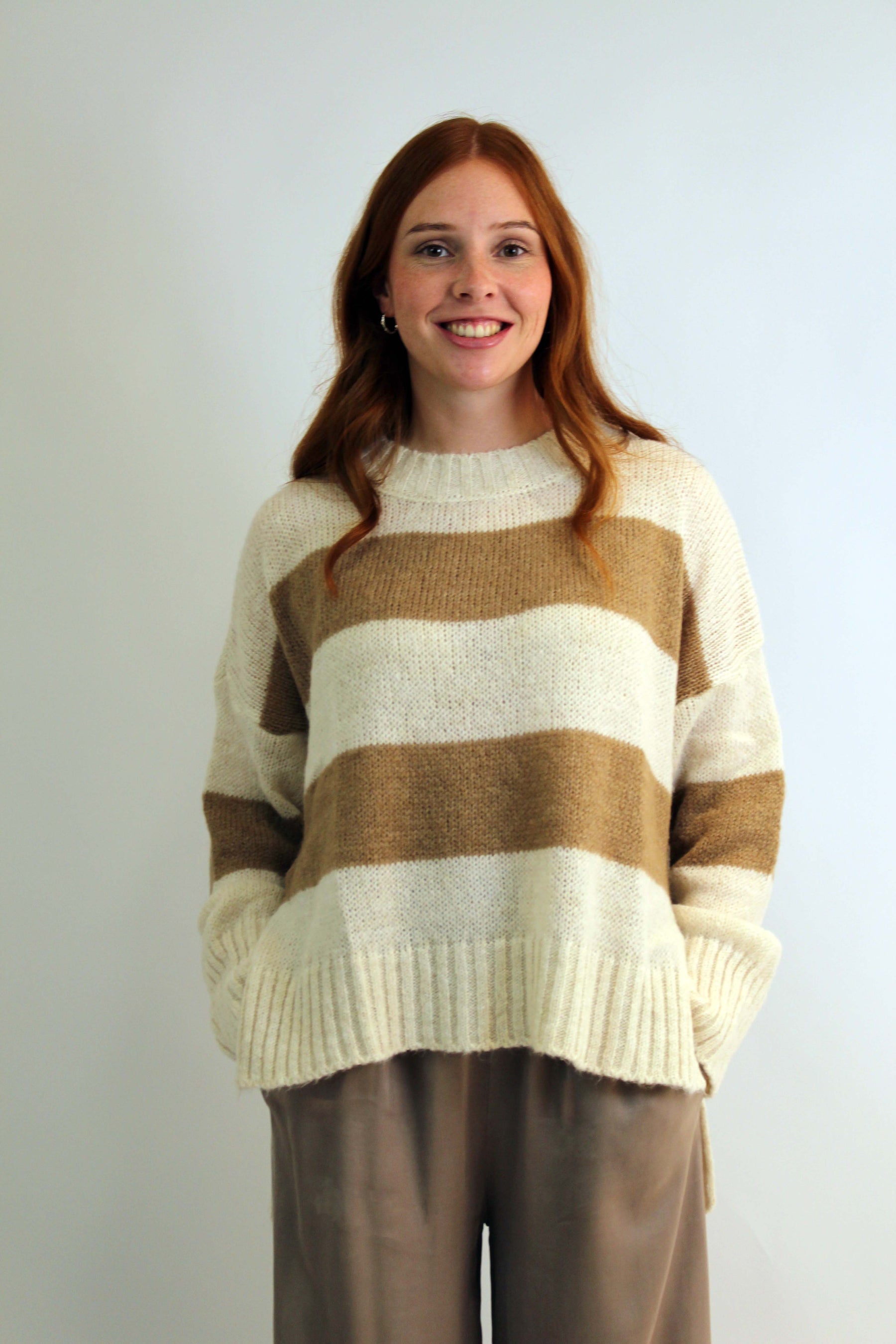 Pullover "Riga" - Beige/Camel