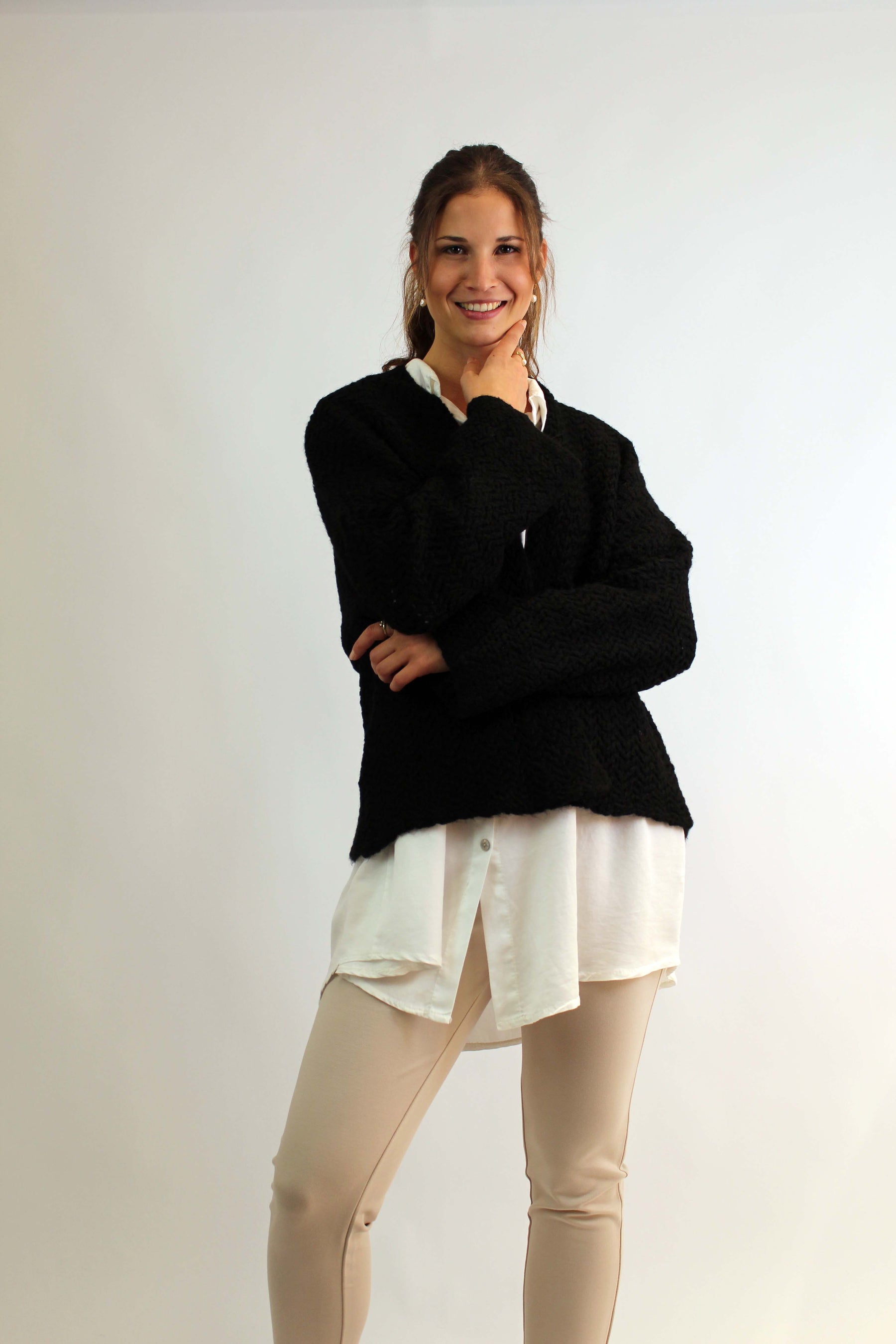 Strickjacke "Fashion" Schwarz