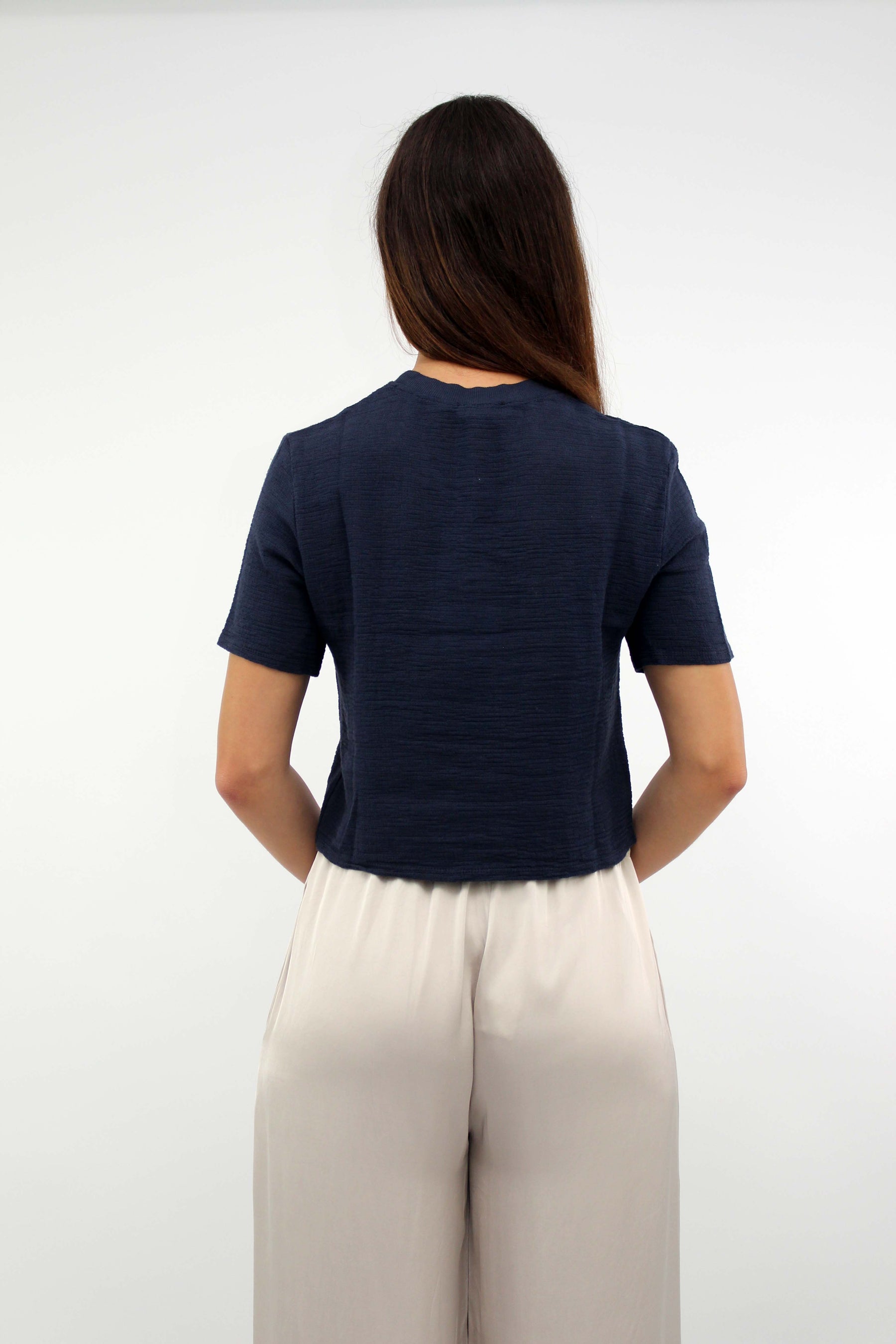 T-Shirt "Positvity" "Dunkelblau"