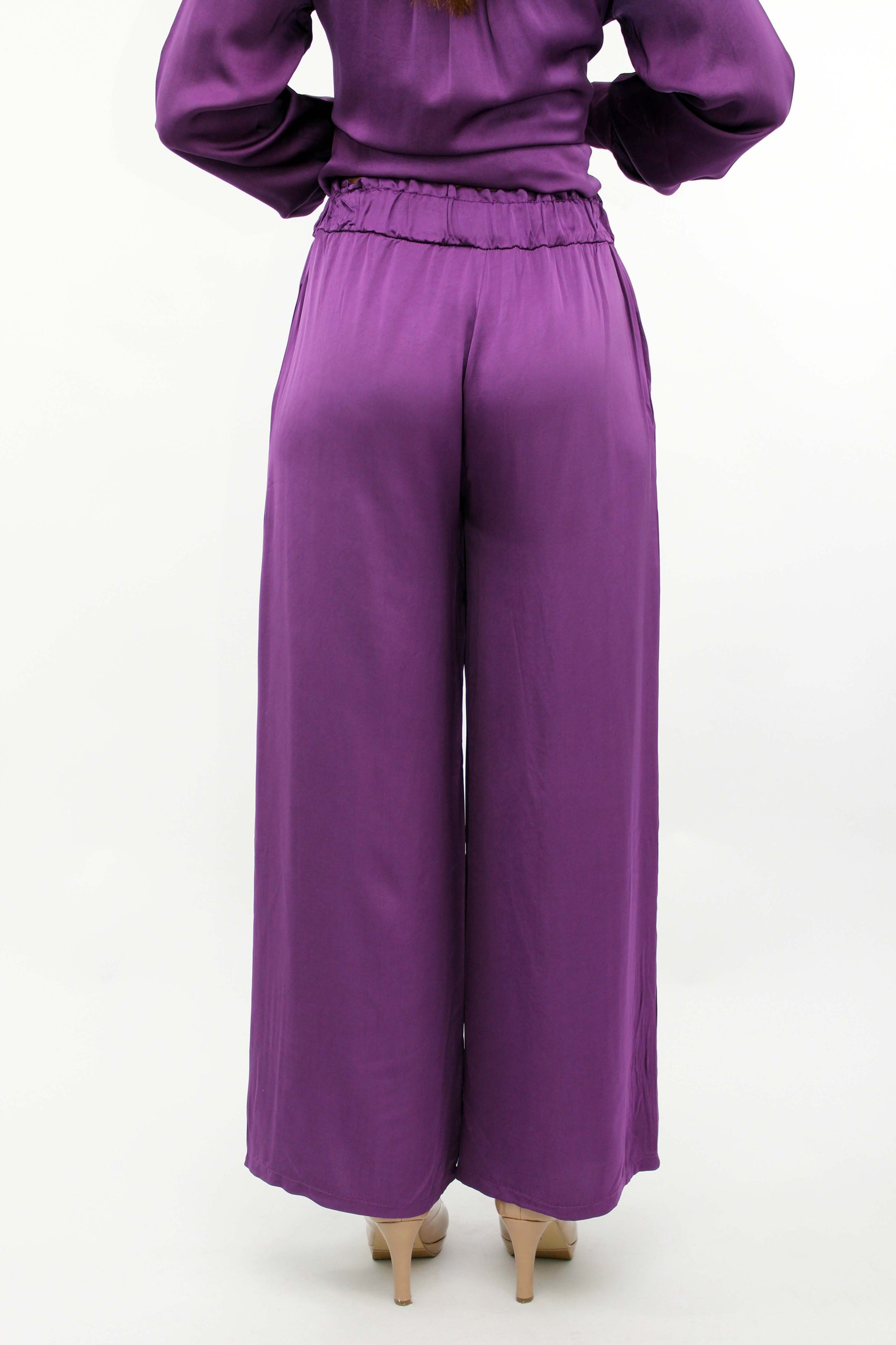 Seiden-Hose Lila