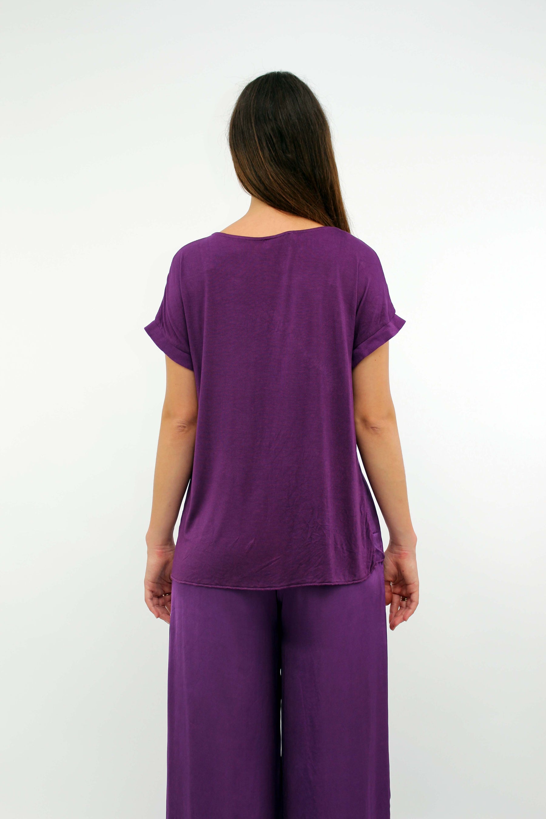 Seiden-Shirt Lila